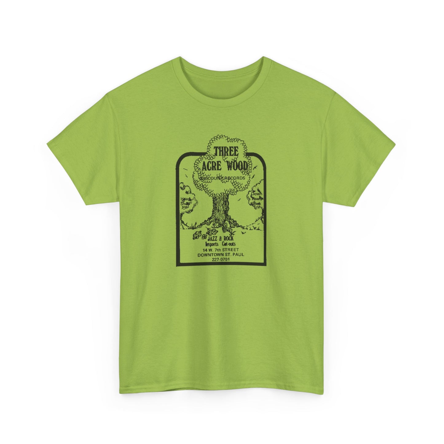Record Store Tee #148: Three Acre Wood Discount Records & Head Shop