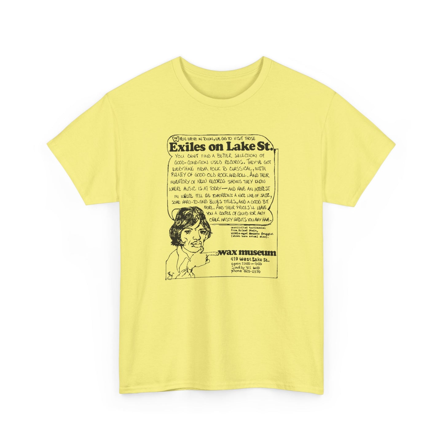 Record Store Tee #146: Wax Museum Exiles On Lake Street