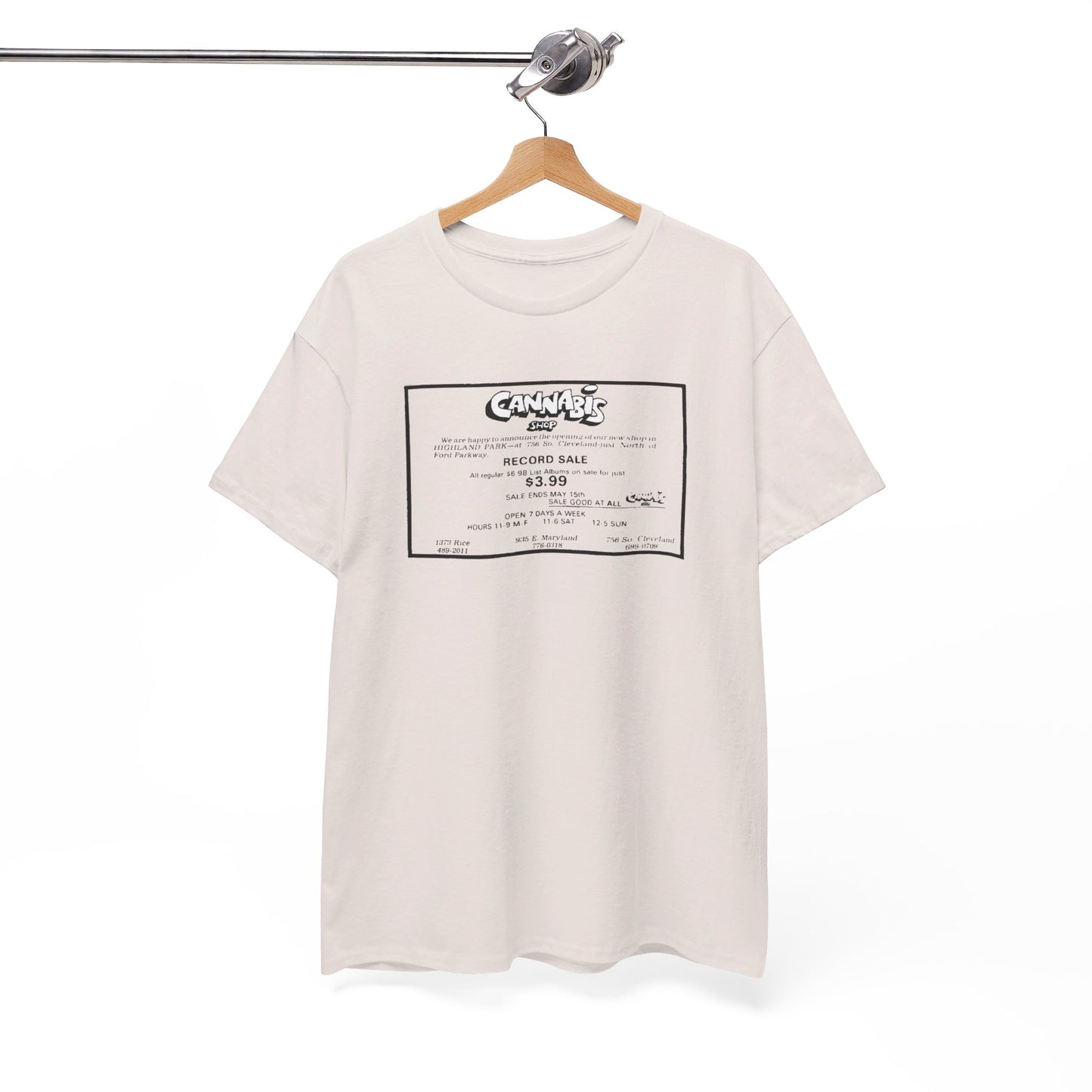 Record Store Tee #130: Cannabis Record Shop St. Paul, MN
