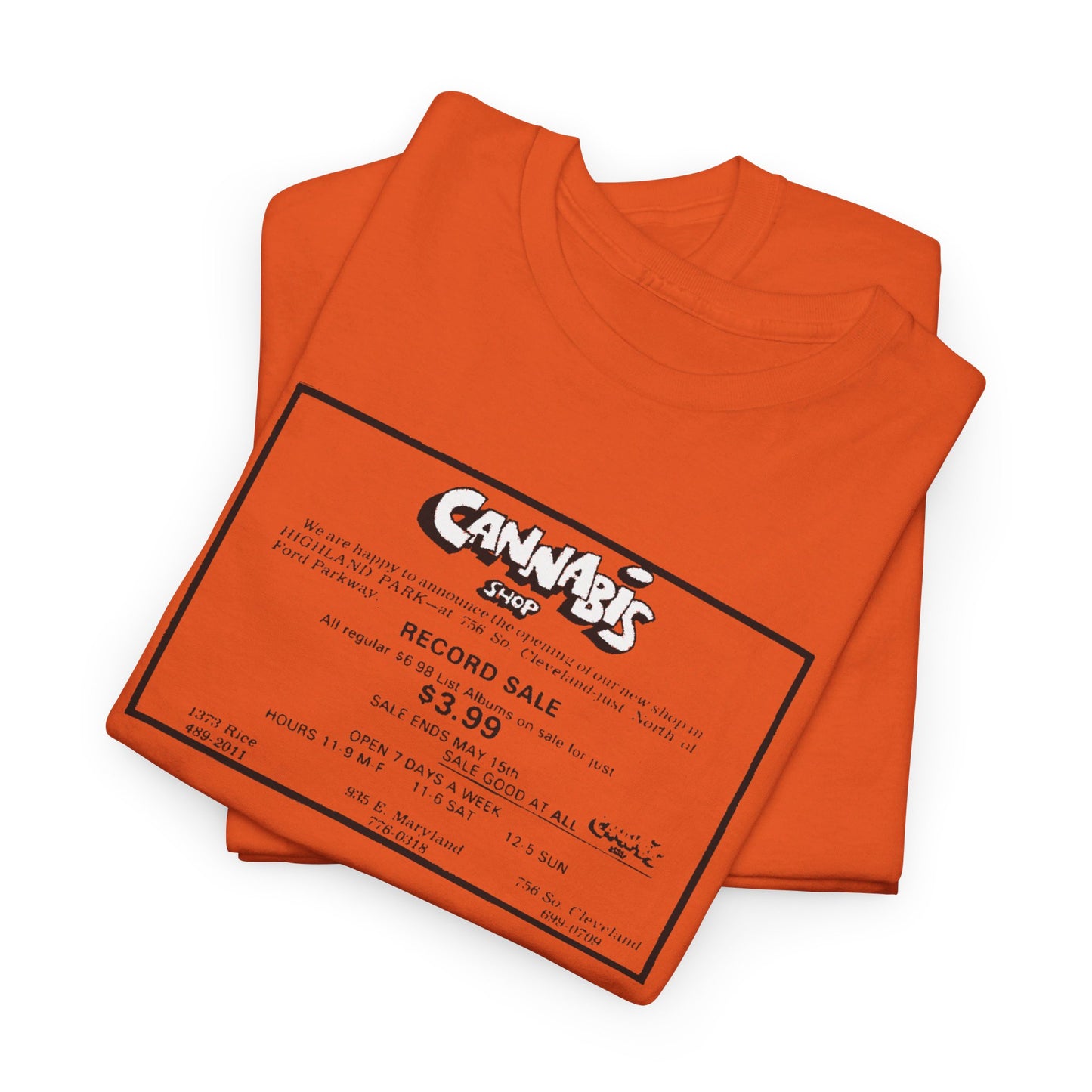 Record Store Tee #130: Cannabis Record Shop St. Paul, MN