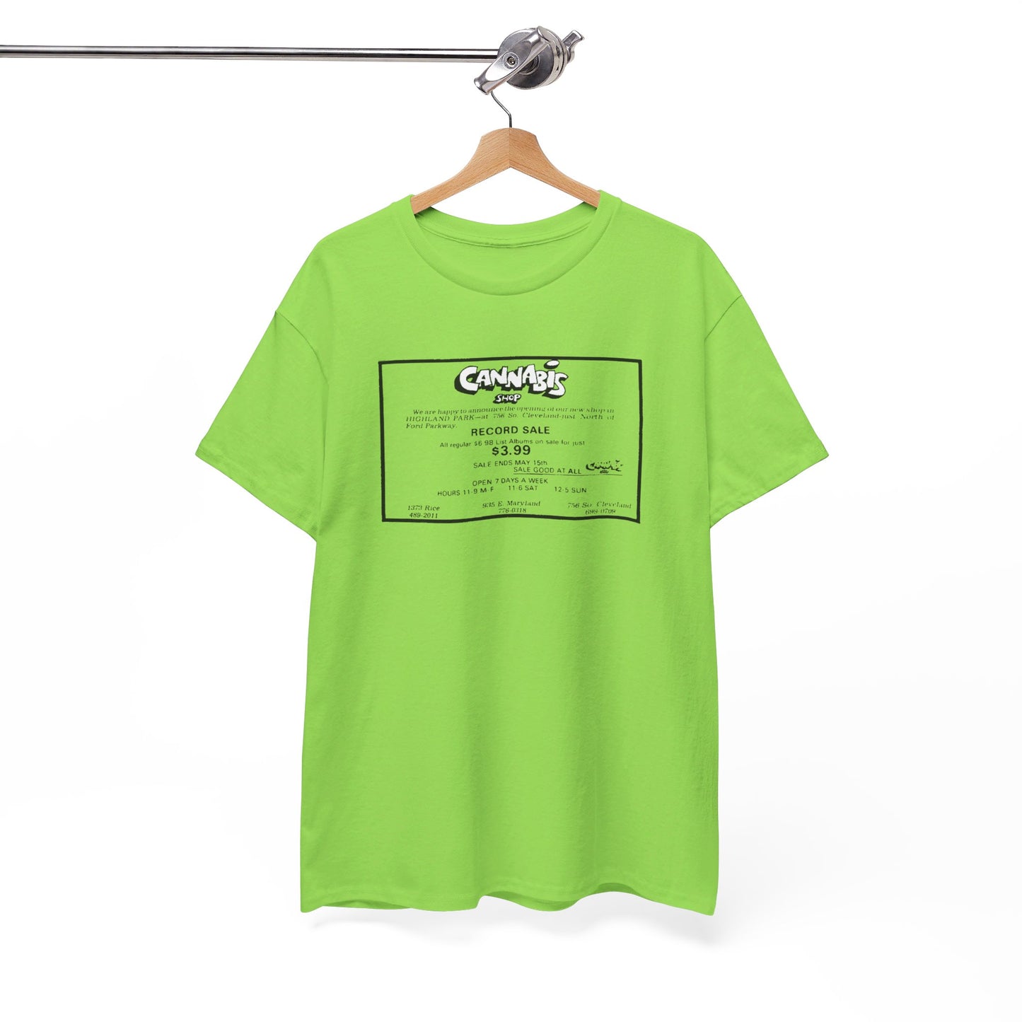 Record Store Tee #130: Cannabis Record Shop St. Paul, MN
