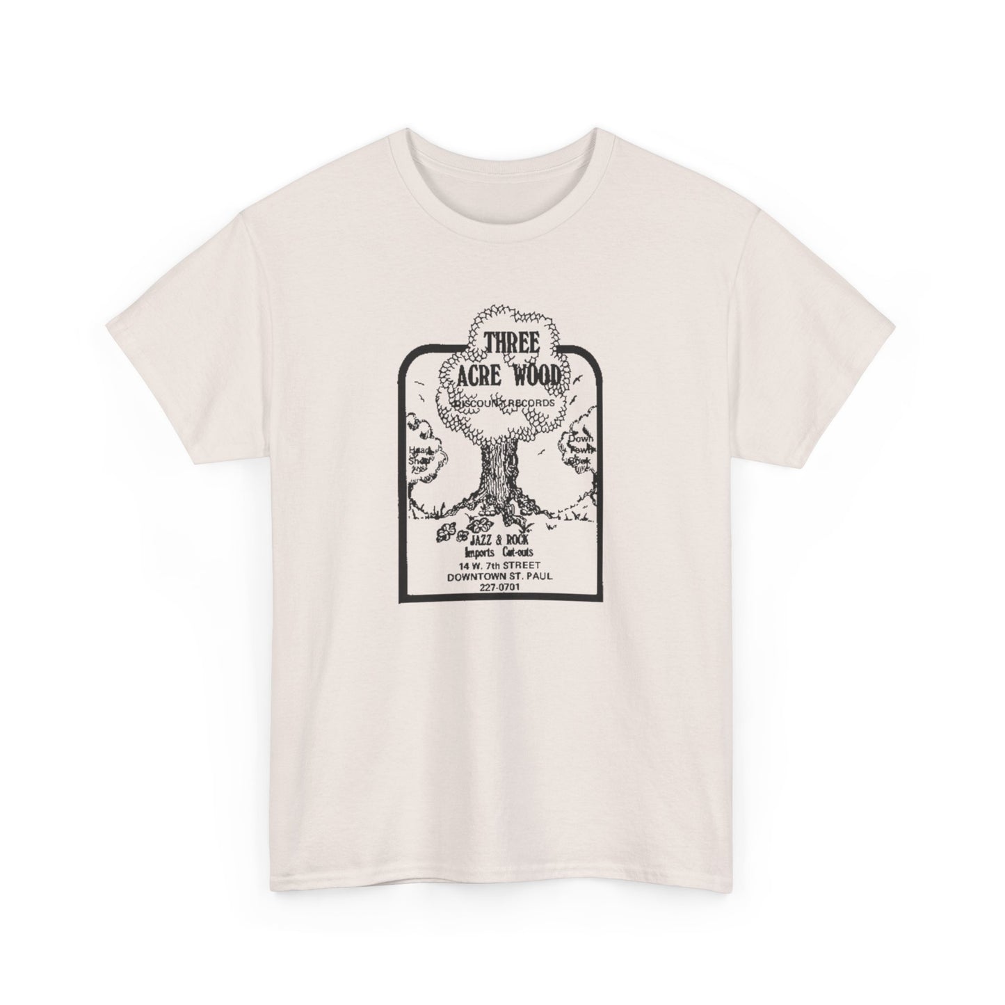 Record Store Tee #148: Three Acre Wood Discount Records & Head Shop