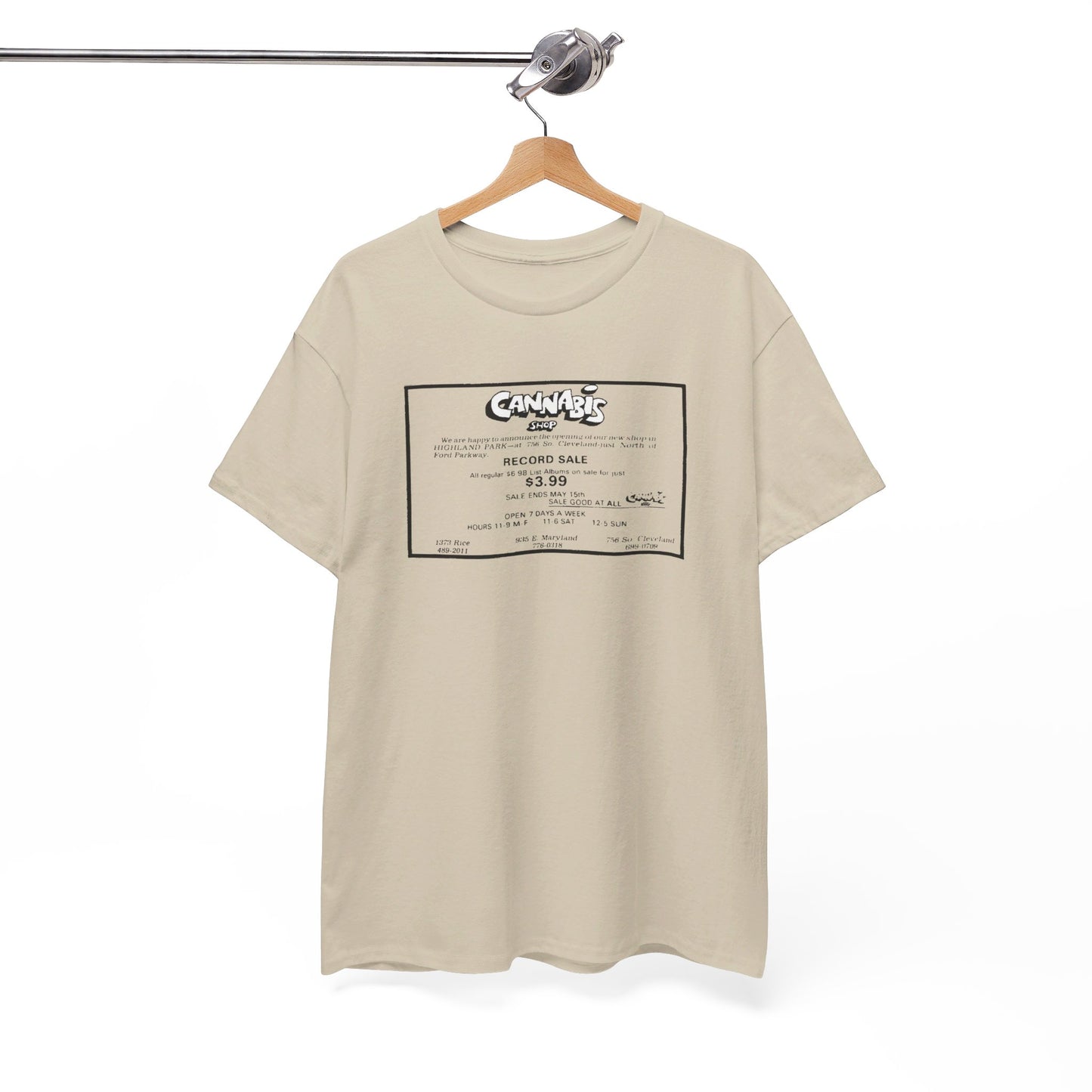 Record Store Tee #130: Cannabis Record Shop St. Paul, MN