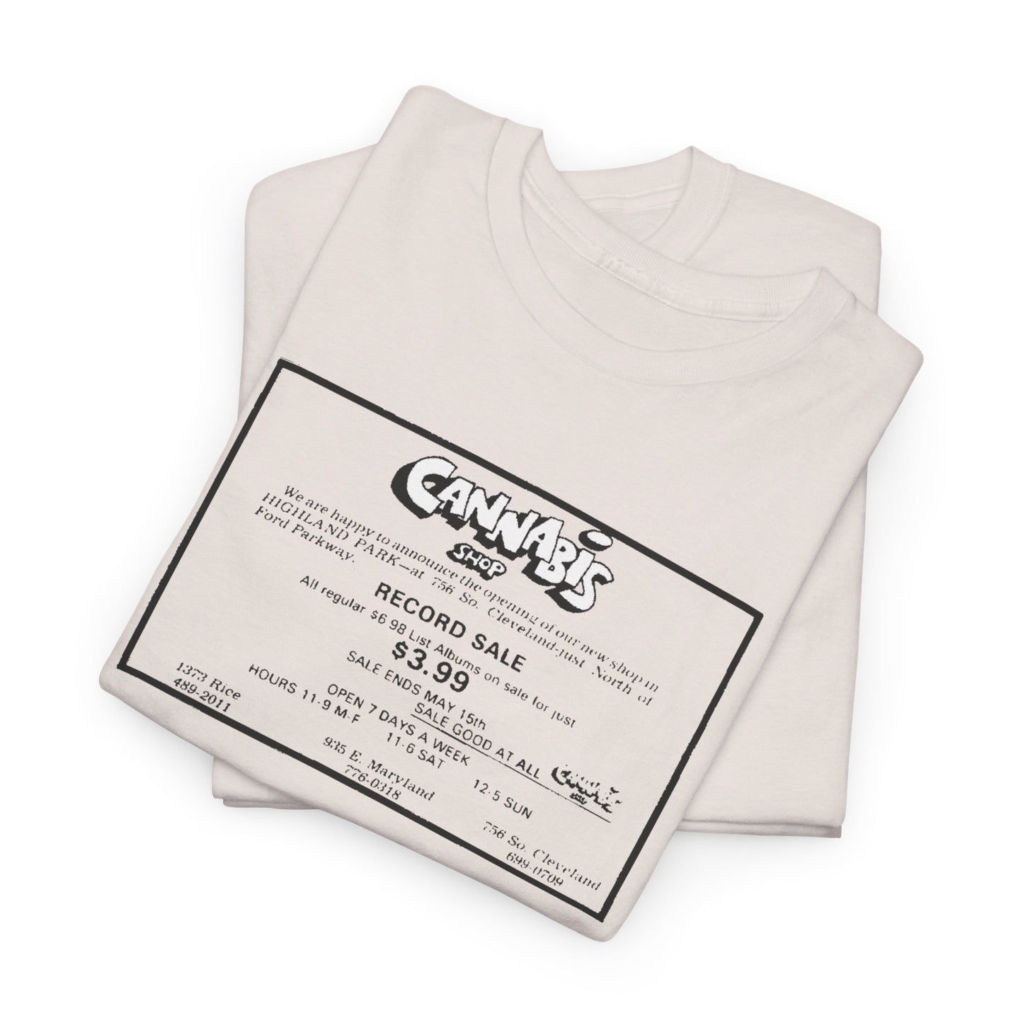 Record Store Tee #130: Cannabis Record Shop St. Paul, MN