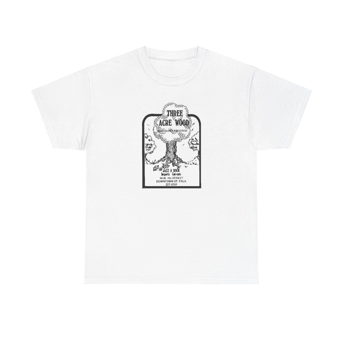 Record Store Tee #148: Three Acre Wood Discount Records & Head Shop