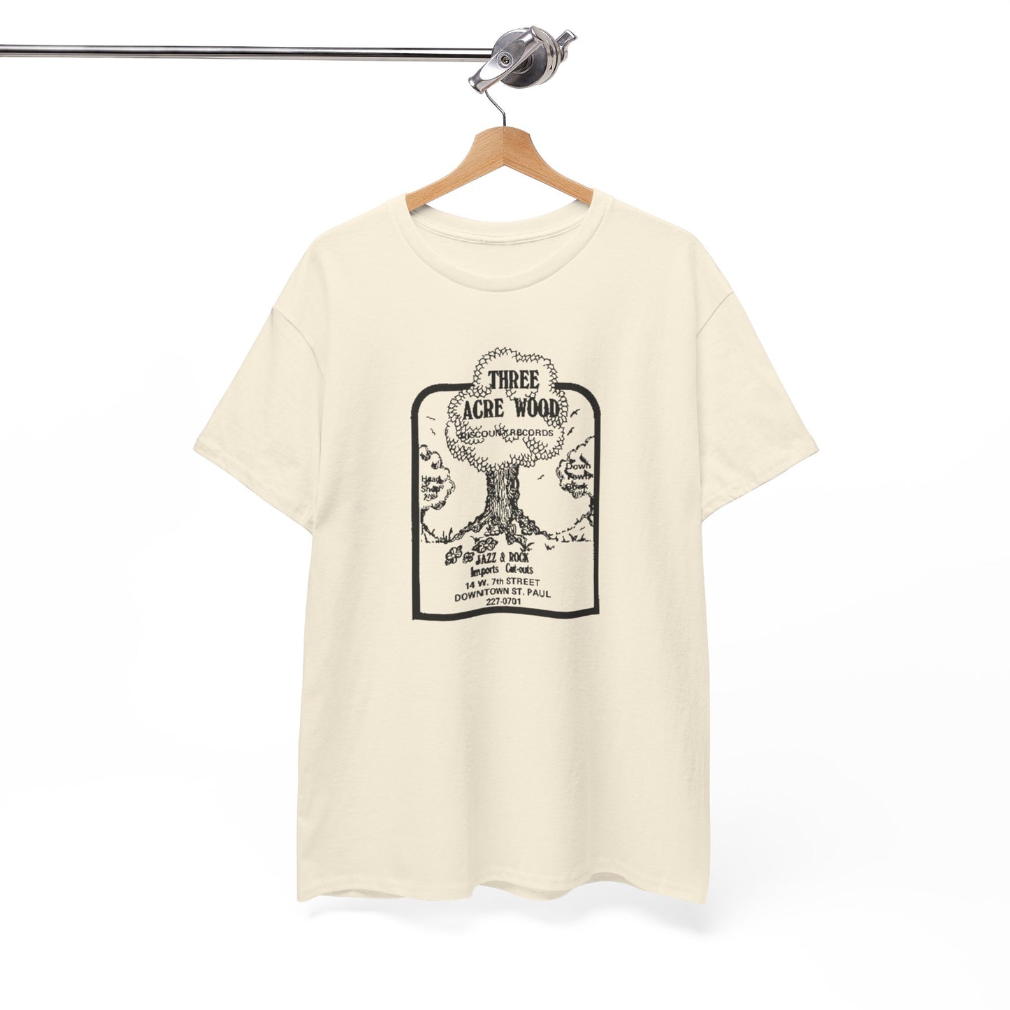 Record Store Tee #148: Three Acre Wood Discount Records & Head Shop