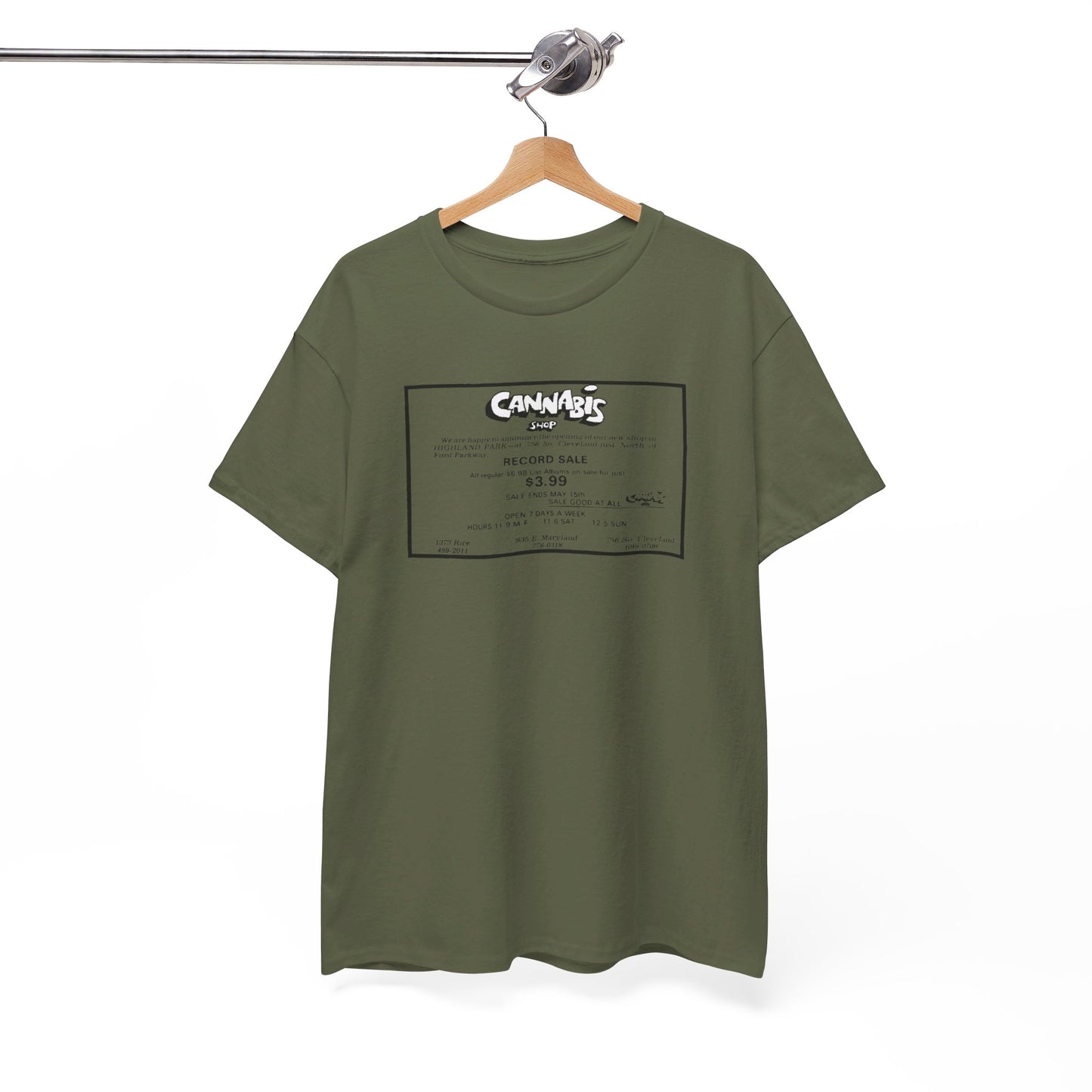 Record Store Tee #130: Cannabis Record Shop St. Paul, MN