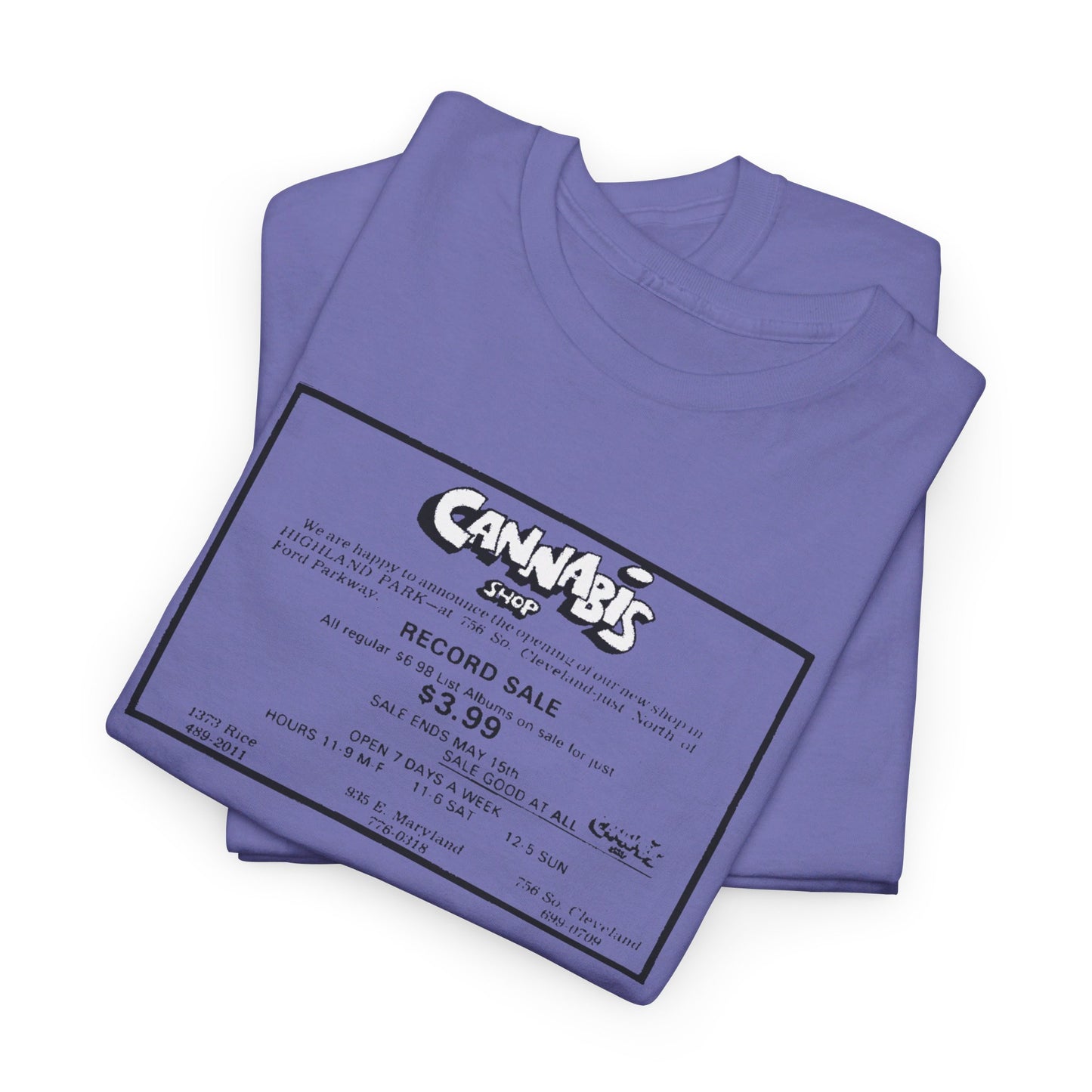 Record Store Tee #130: Cannabis Record Shop St. Paul, MN