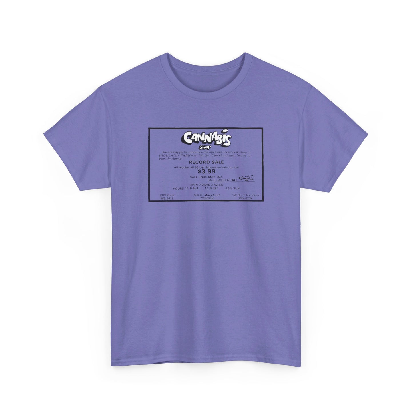 Record Store Tee #130: Cannabis Record Shop St. Paul, MN
