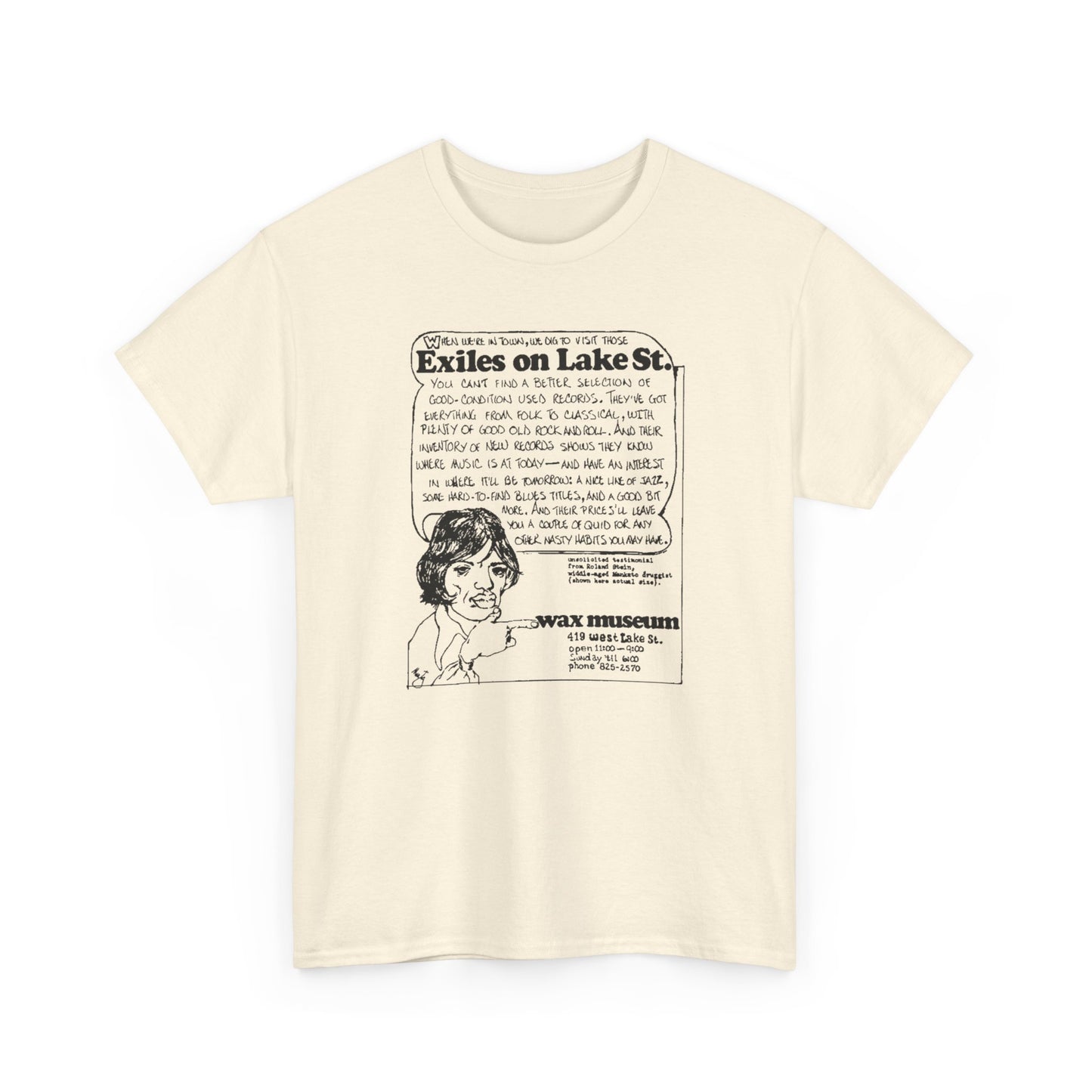 Record Store Tee #146: Wax Museum Exiles On Lake Street