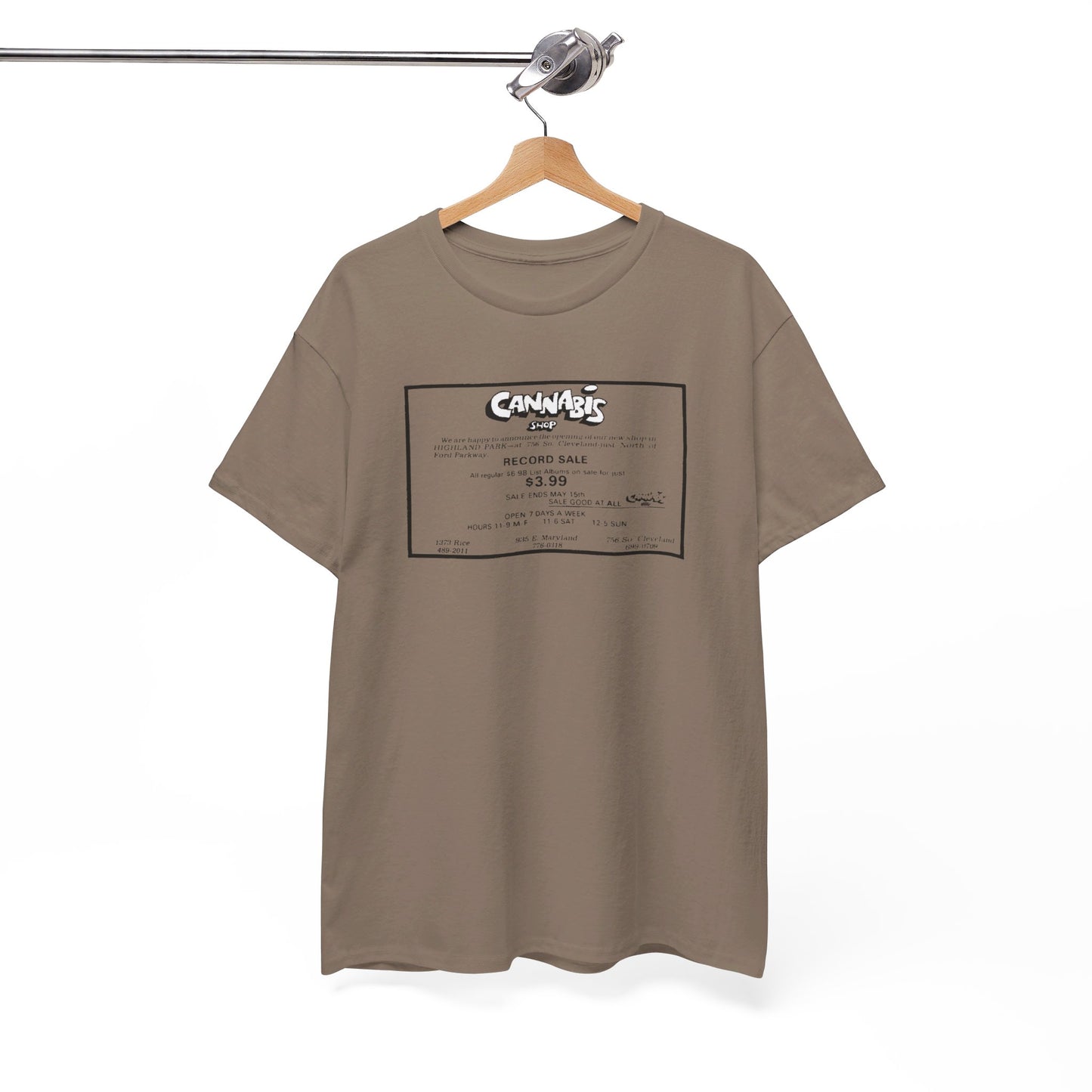Record Store Tee #130: Cannabis Record Shop St. Paul, MN