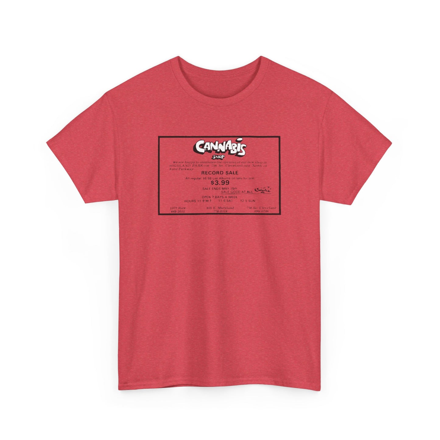 Record Store Tee #130: Cannabis Record Shop St. Paul, MN