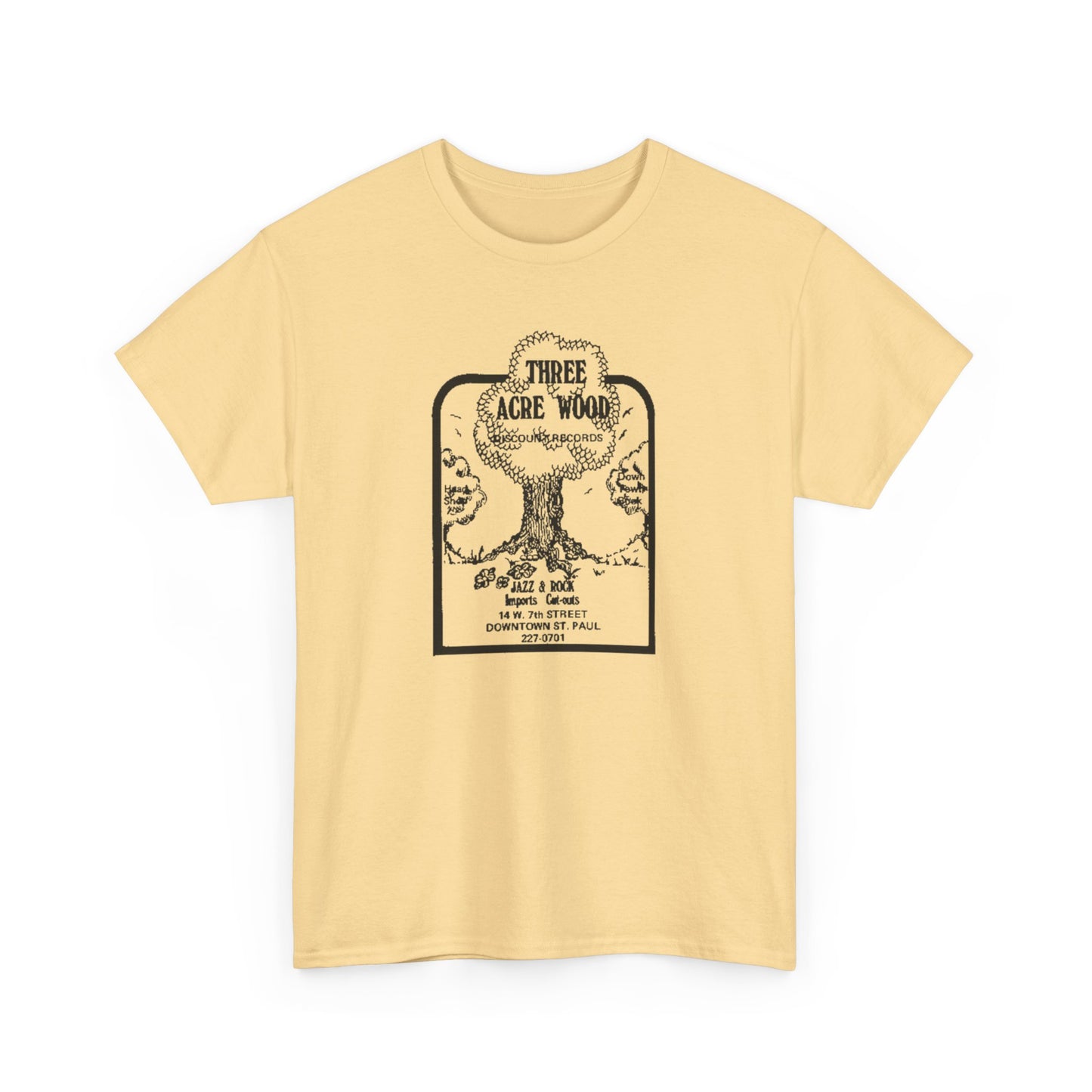 Record Store Tee #148: Three Acre Wood Discount Records & Head Shop