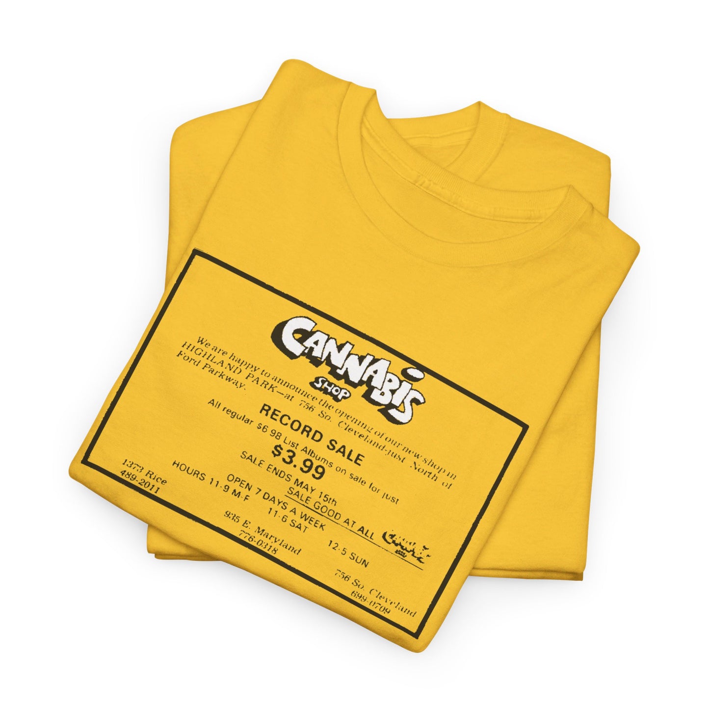 Record Store Tee #130: Cannabis Record Shop St. Paul, MN