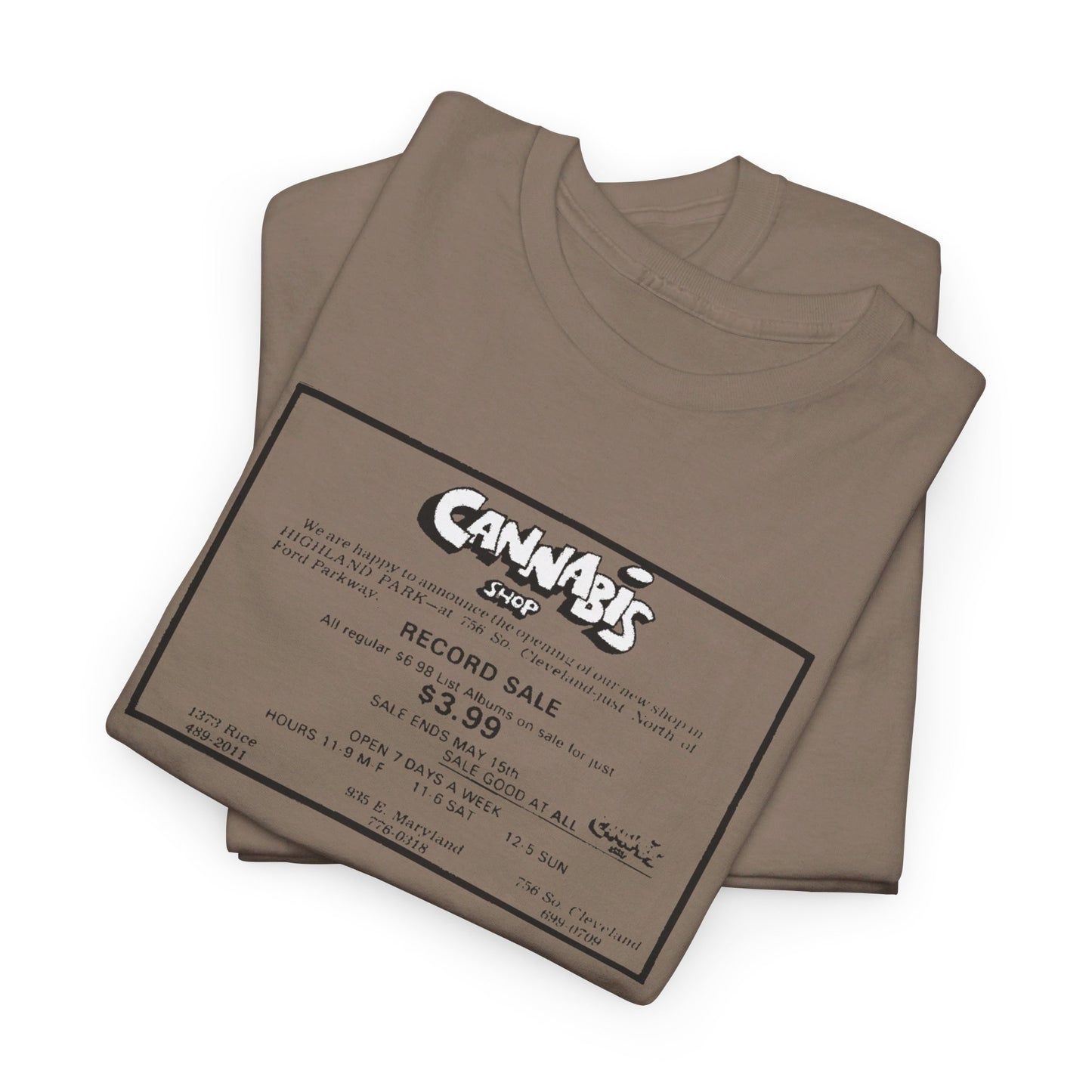 Record Store Tee #130: Cannabis Record Shop St. Paul, MN