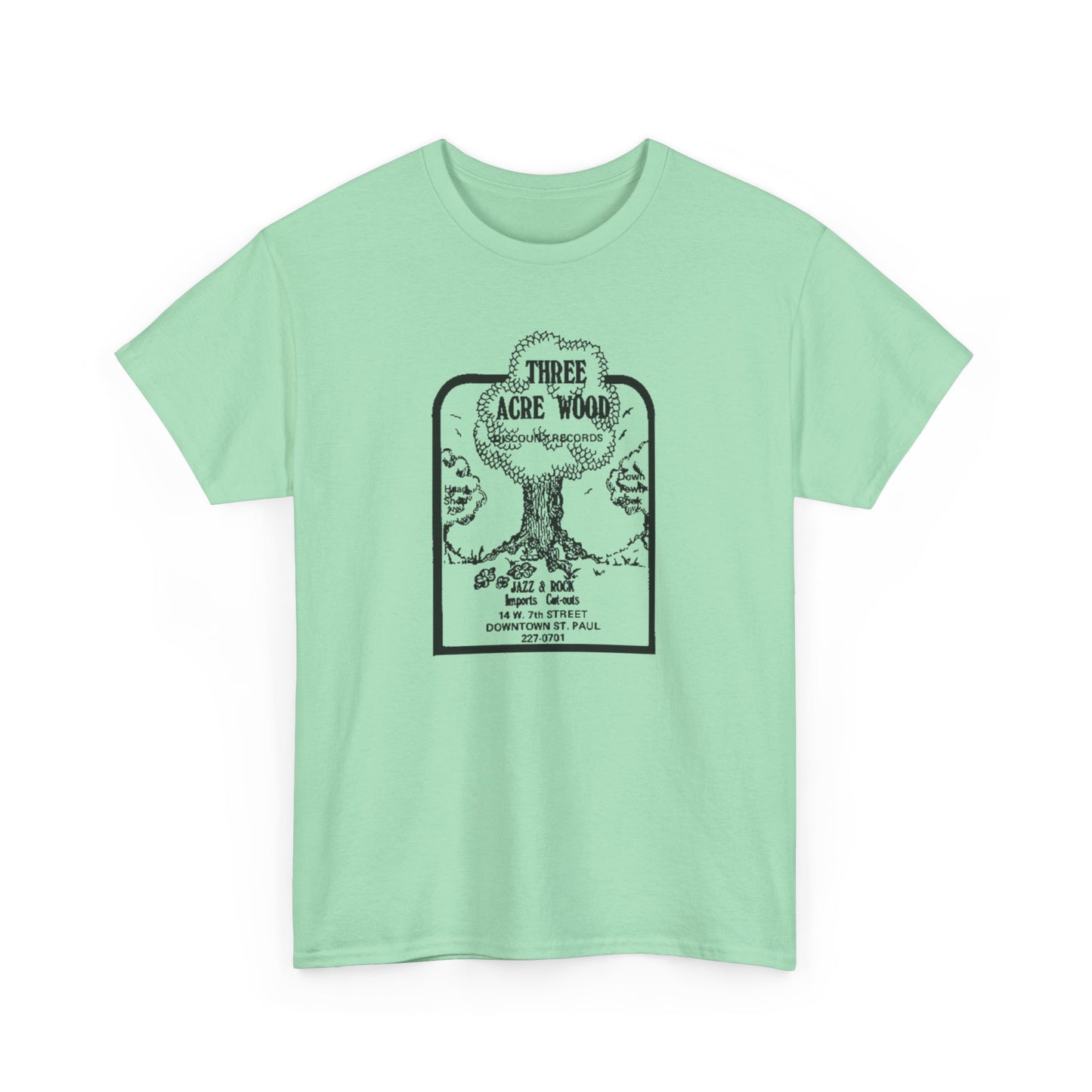 Record Store Tee #148: Three Acre Wood Discount Records & Head Shop