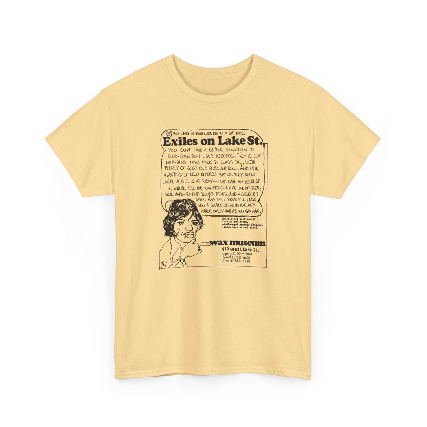 Record Store Tee #146: Wax Museum Exiles On Lake Street