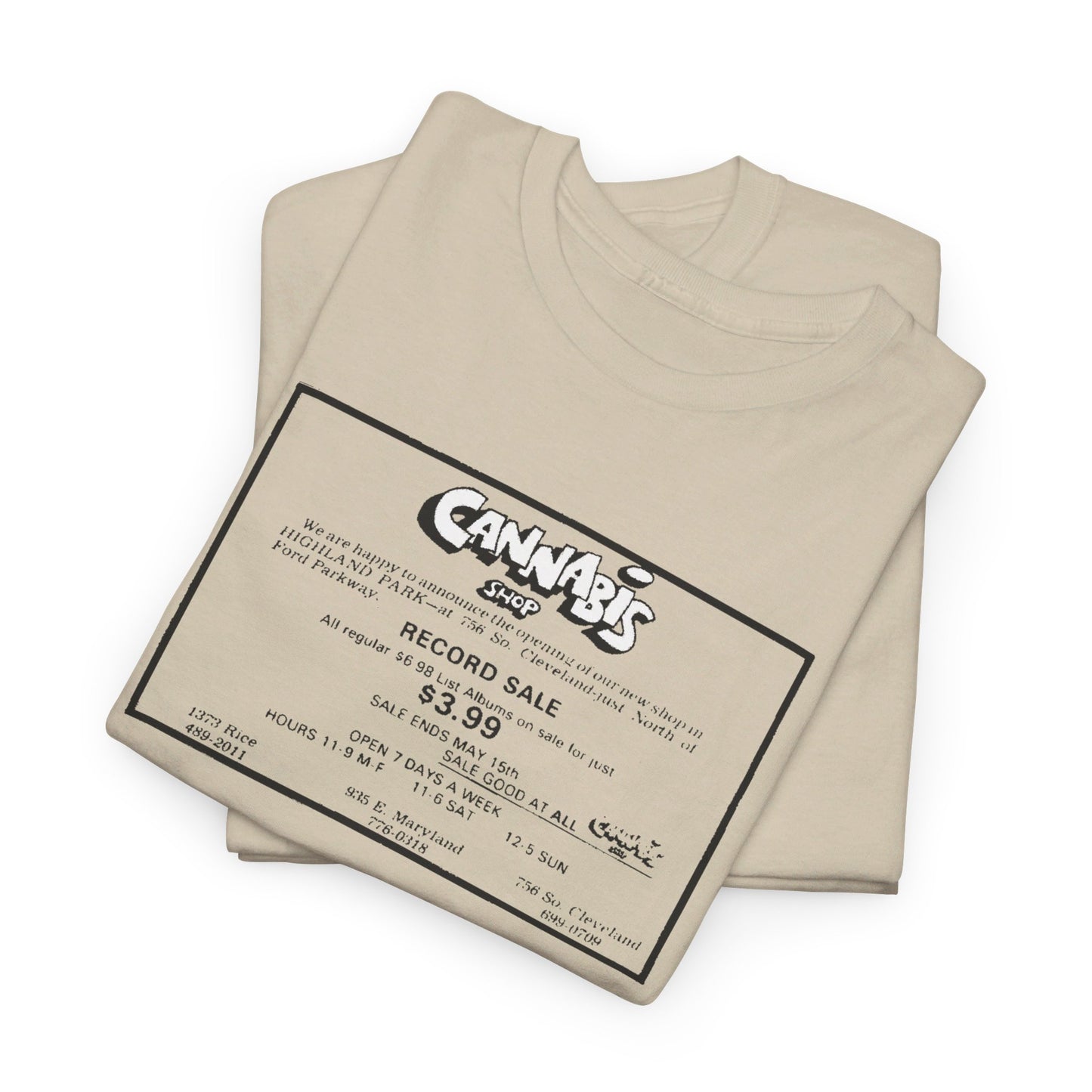 Record Store Tee #130: Cannabis Record Shop St. Paul, MN