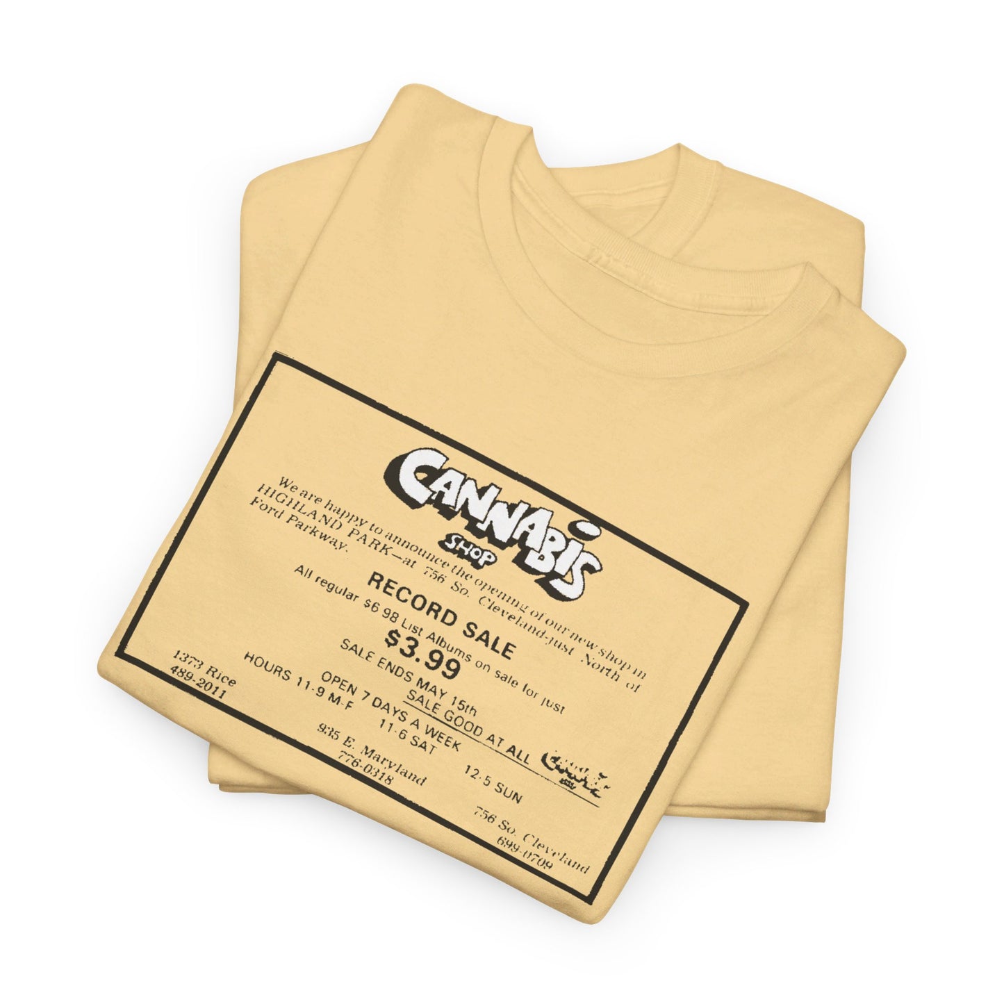 Record Store Tee #130: Cannabis Record Shop St. Paul, MN