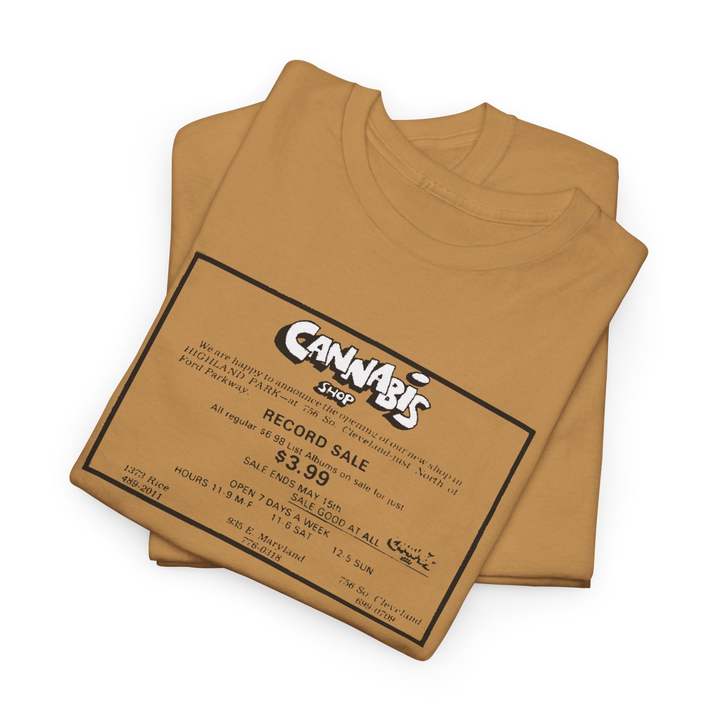 Record Store Tee #130: Cannabis Record Shop St. Paul, MN