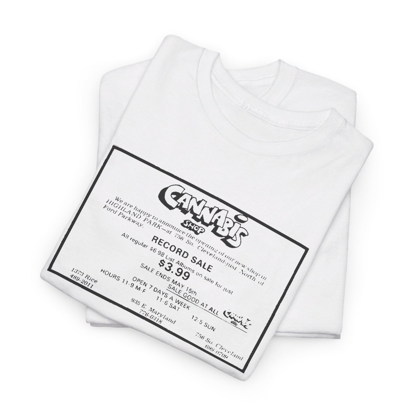 Record Store Tee #130: Cannabis Record Shop St. Paul, MN