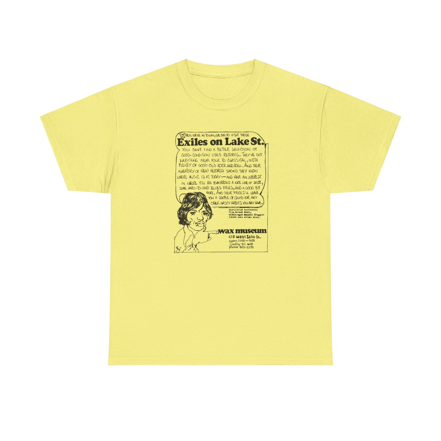 Record Store Tee #146: Wax Museum Exiles On Lake Street