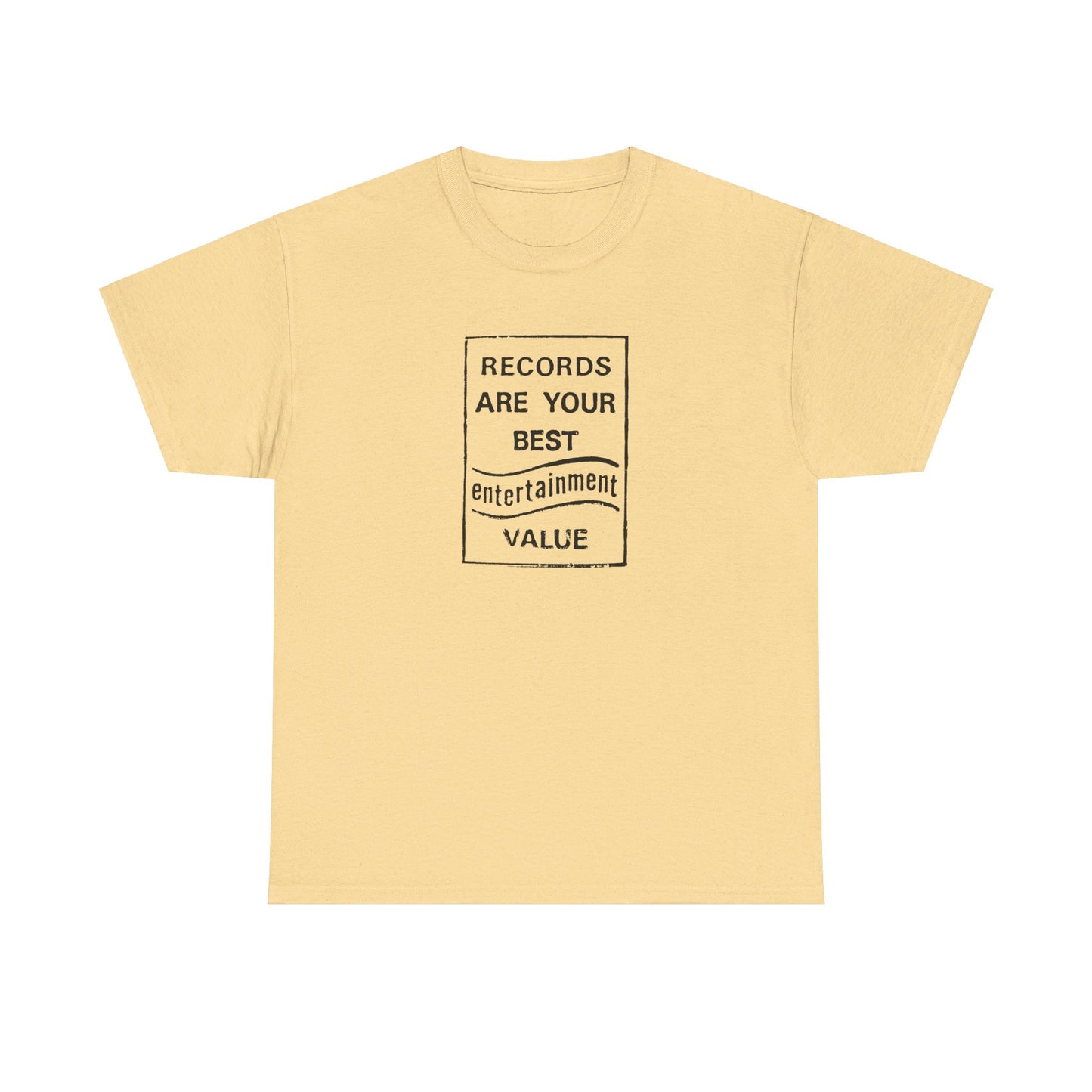 Retro Tee #205: Records Are Your Best Entertainment Value