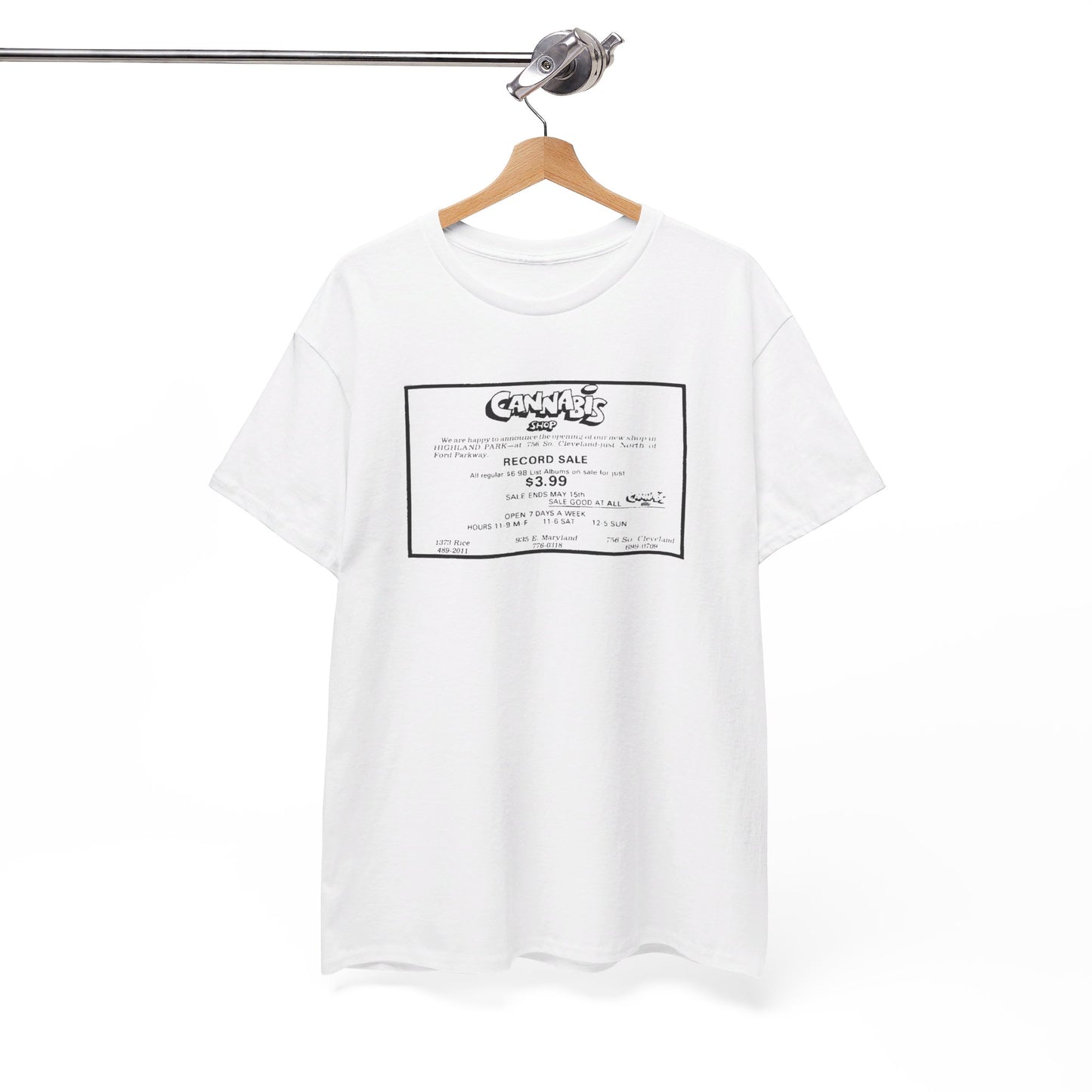 Record Store Tee #130: Cannabis Record Shop St. Paul, MN