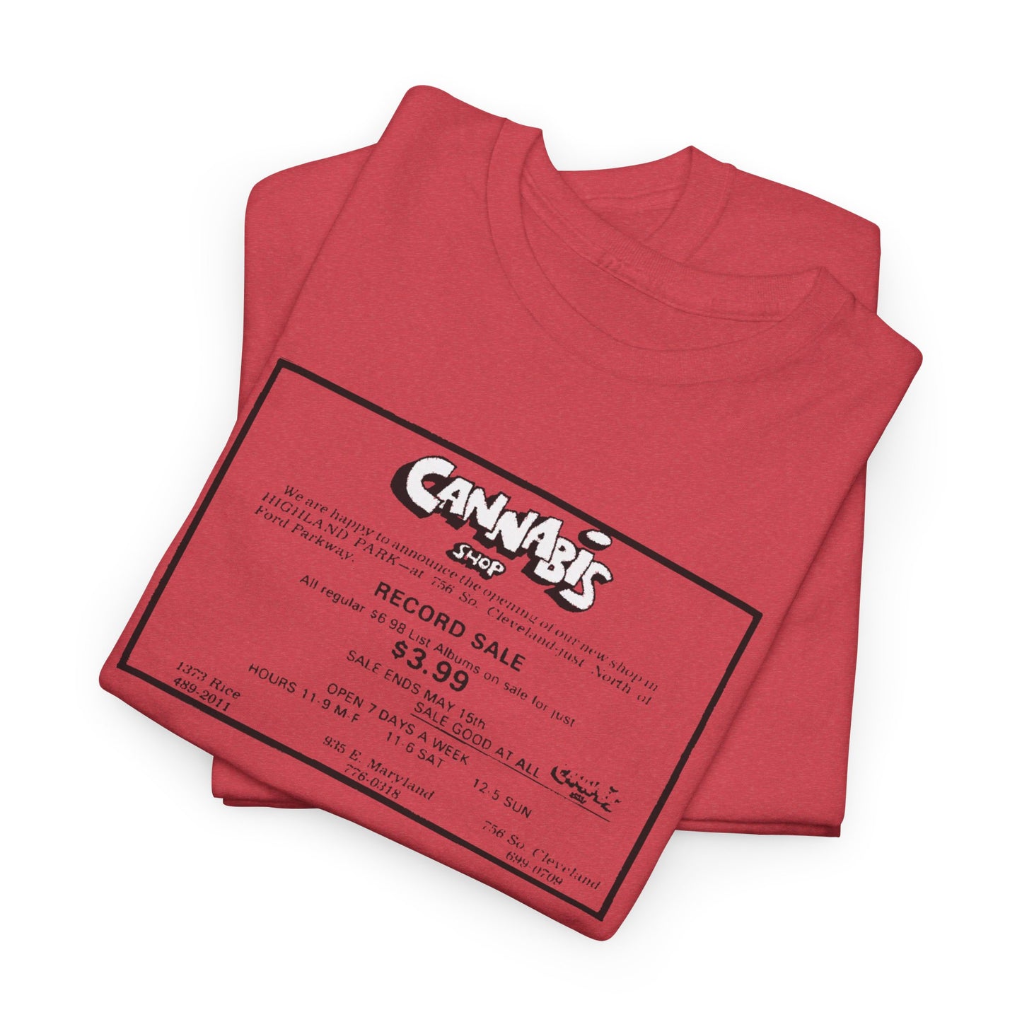 Record Store Tee #130: Cannabis Record Shop St. Paul, MN