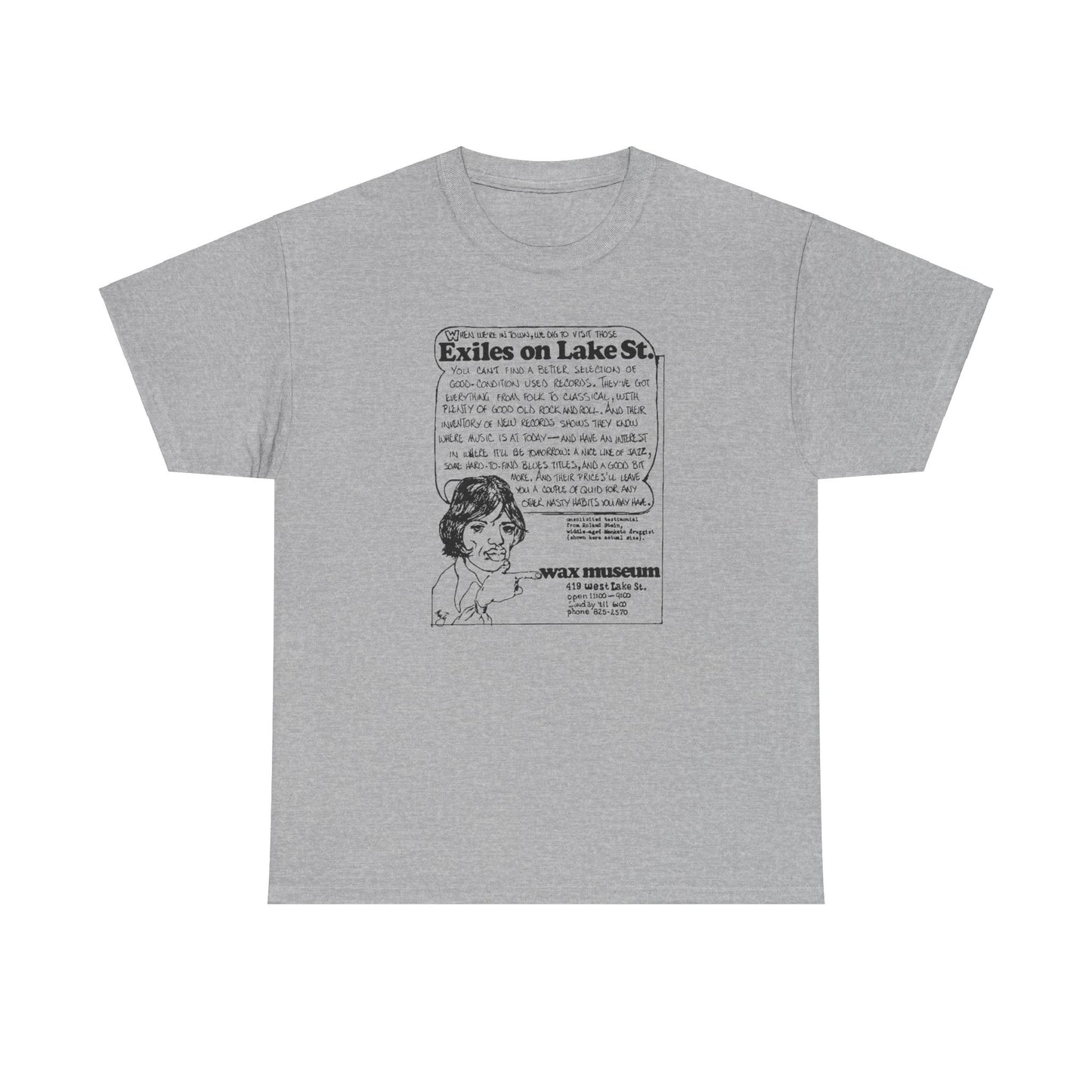 Record Store Tee #146: Wax Museum Exiles On Lake Street