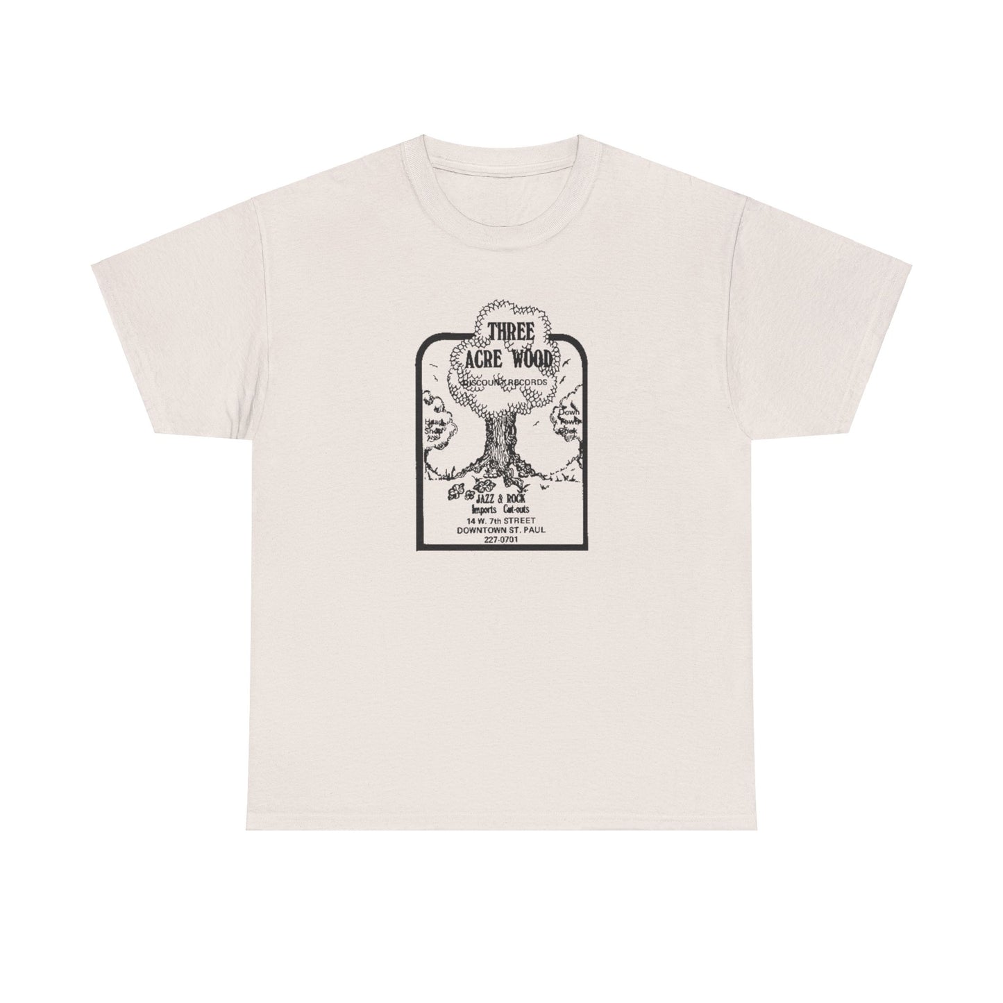 Record Store Tee #148: Three Acre Wood Discount Records & Head Shop