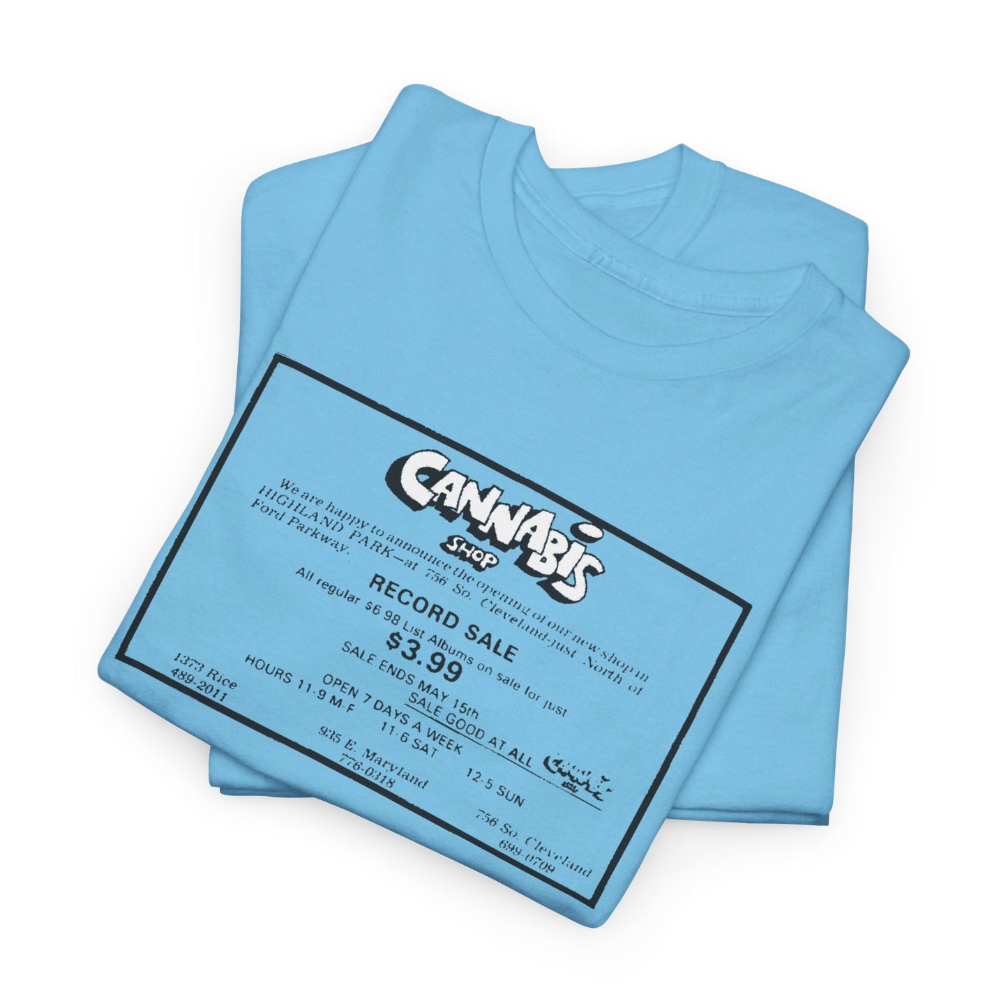 Record Store Tee #130: Cannabis Record Shop St. Paul, MN