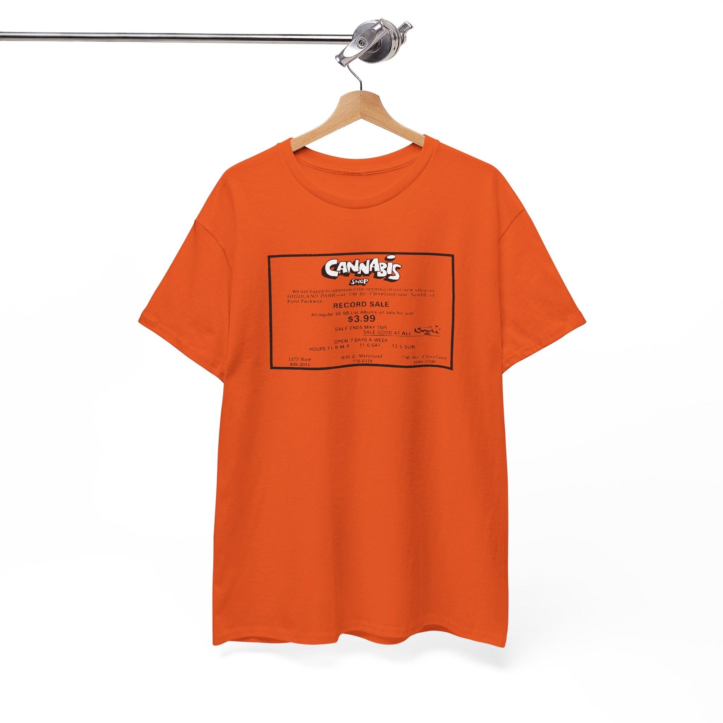 Record Store Tee #130: Cannabis Record Shop St. Paul, MN
