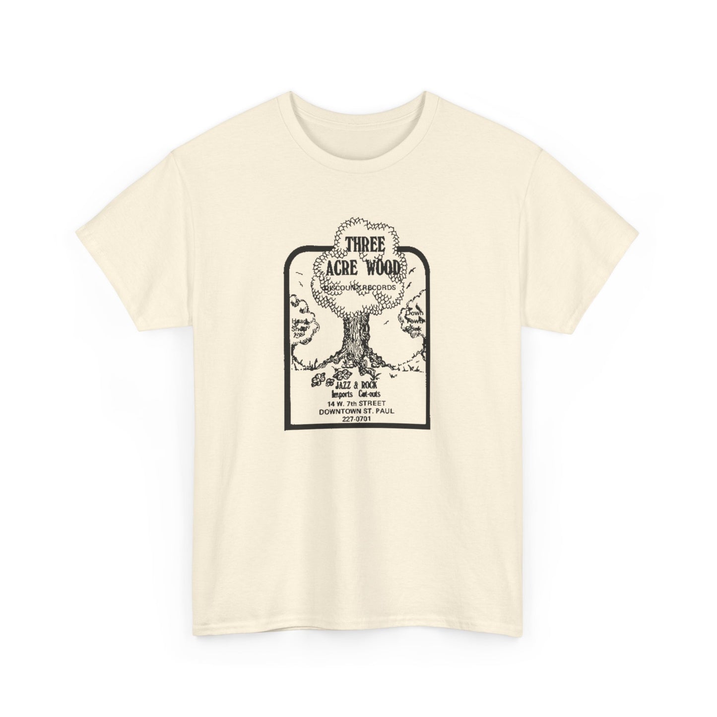 Record Store Tee #148: Three Acre Wood Discount Records & Head Shop
