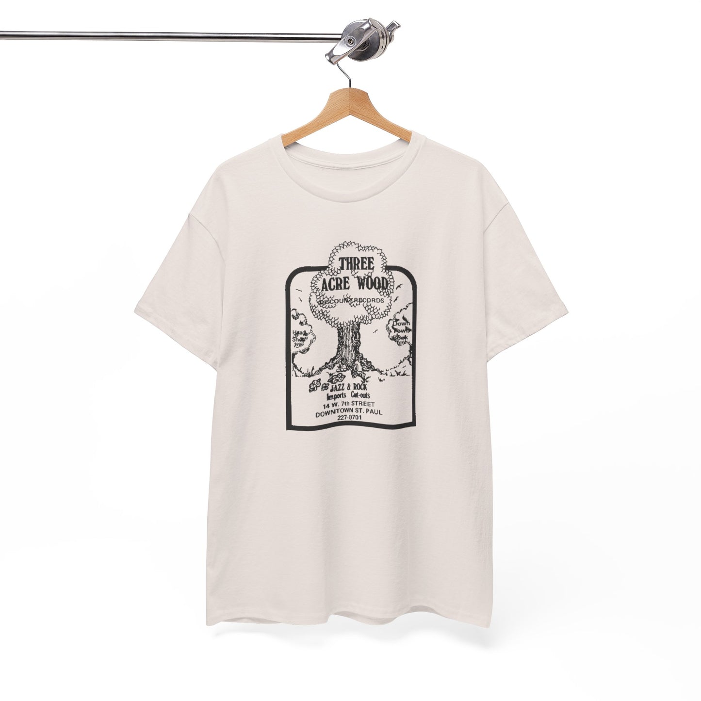 Record Store Tee #148: Three Acre Wood Discount Records & Head Shop
