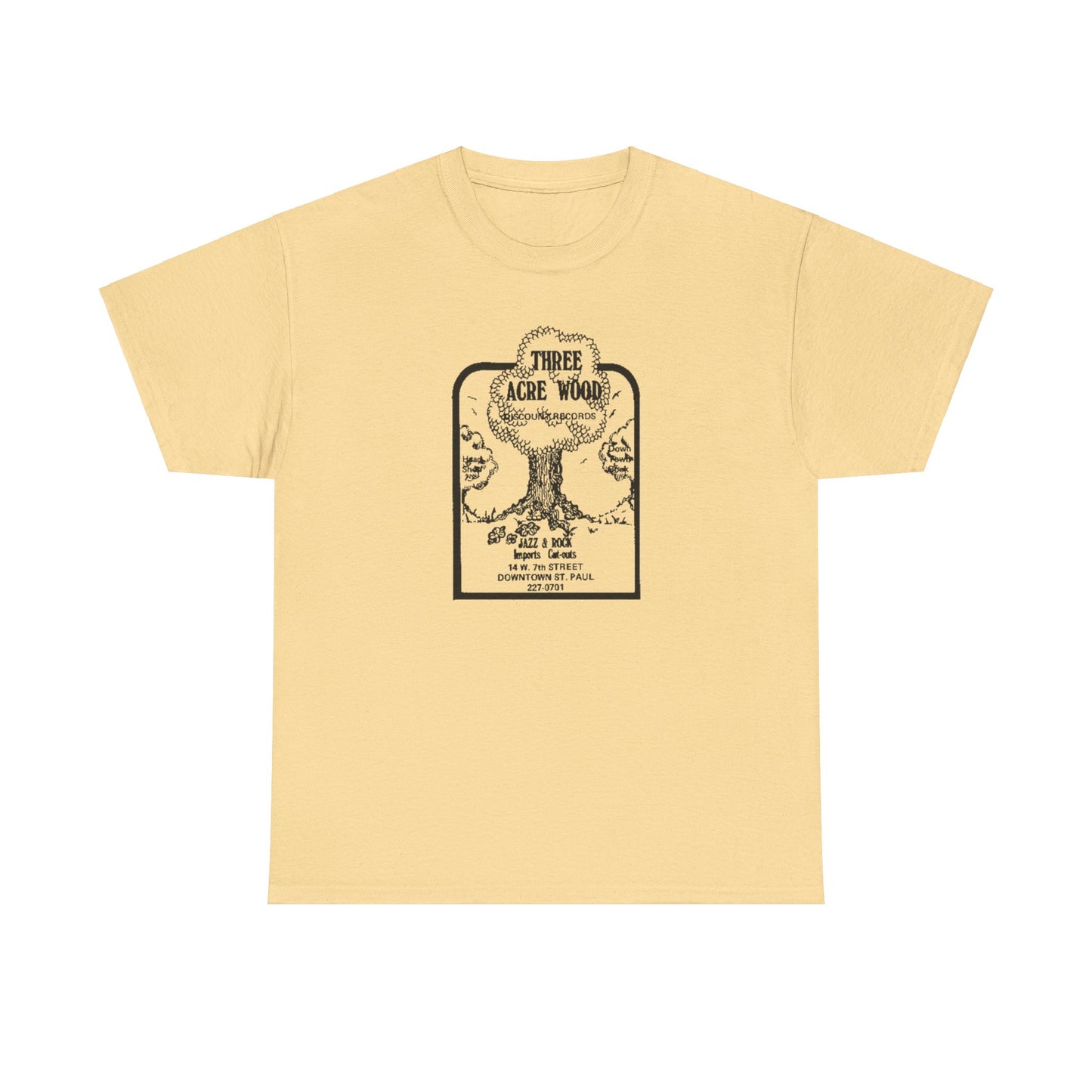 Record Store Tee #148: Three Acre Wood Discount Records & Head Shop