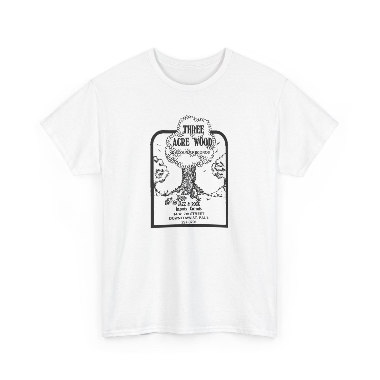 Record Store Tee #148: Three Acre Wood Discount Records & Head Shop