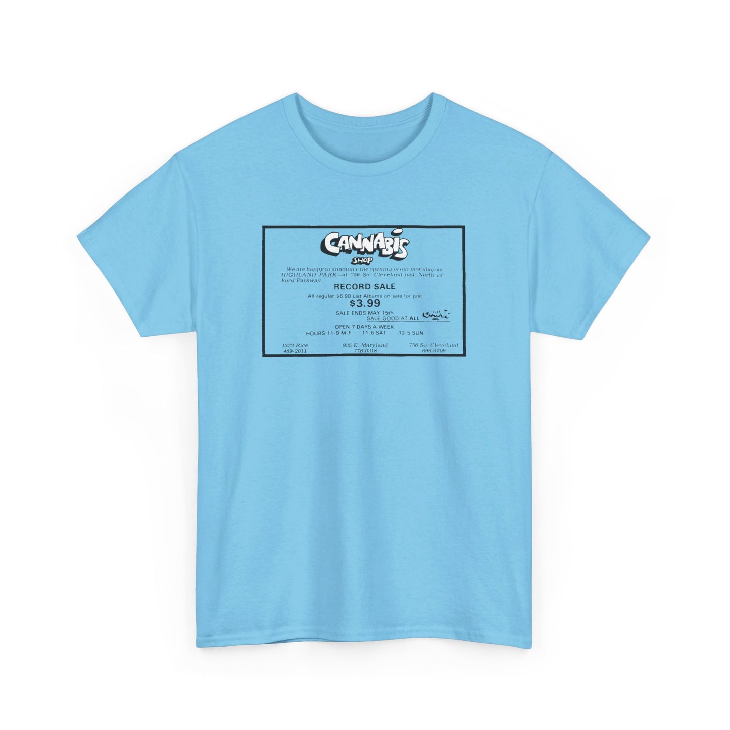 Record Store Tee #130: Cannabis Record Shop St. Paul, MN