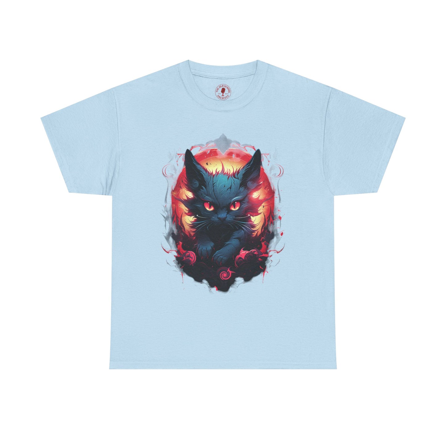 Evil Bad Kitty Cat Variant Unisex Heavy Cotton Tee | Vintage T-Shirt, Graphic Tee, Casual Wear