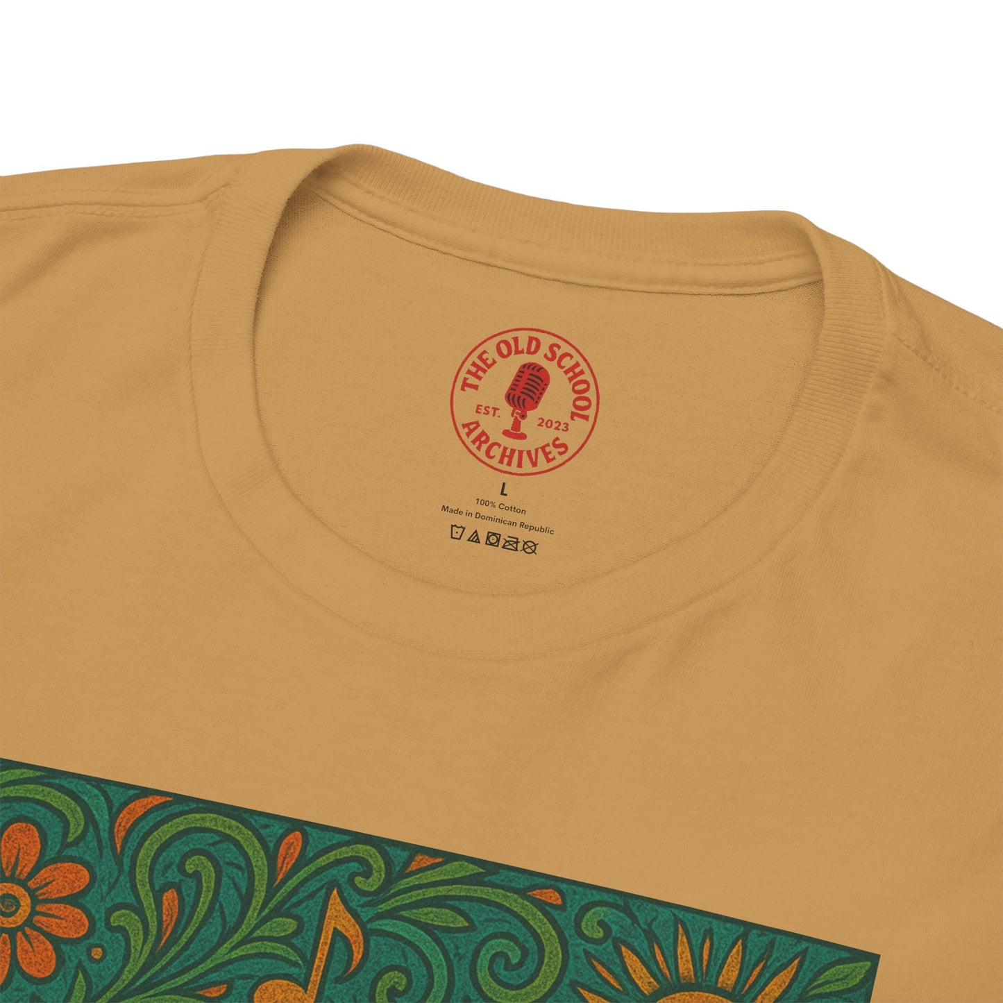 Retro Peace Love Turntable Tee Unisex Heavy Cotton T-Shirt Hipster Fashion