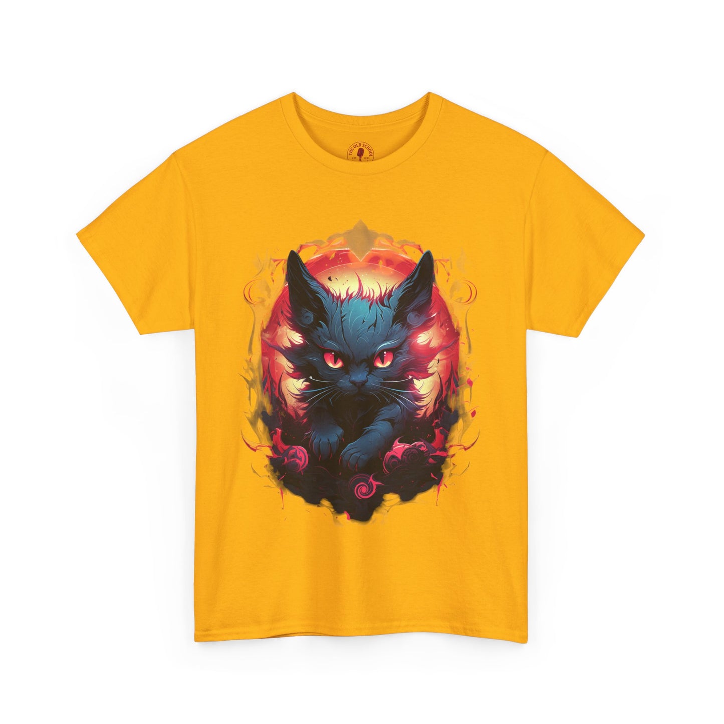 Evil Bad Kitty Cat Variant Unisex Heavy Cotton Tee | Vintage T-Shirt, Graphic Tee, Casual Wear