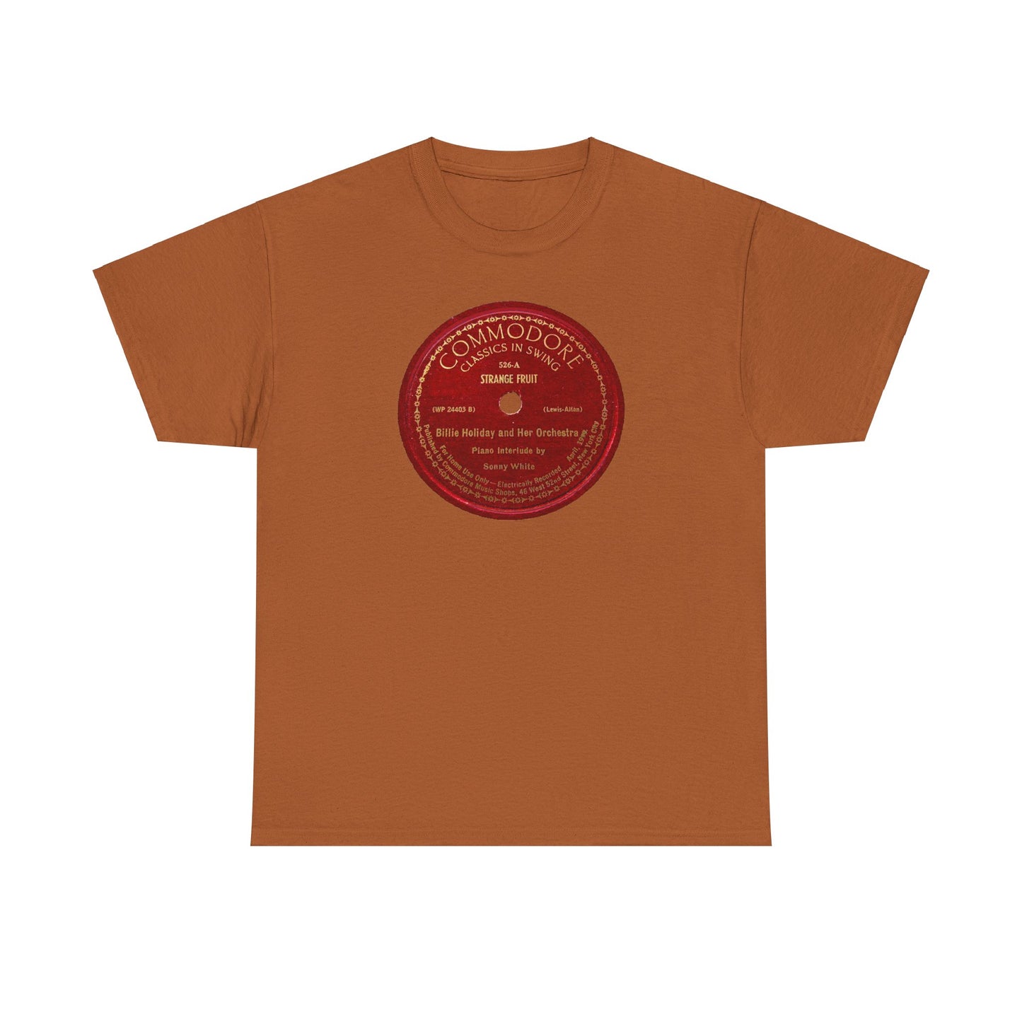 78rpm Tee #103: Billie Holiday - Strange Fruit