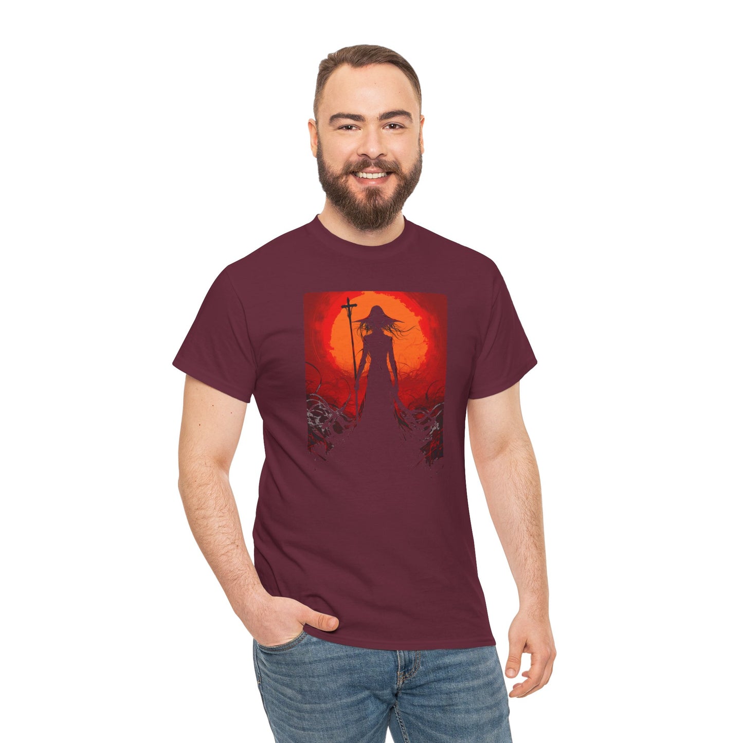 Shadow Wraith Unisex Heavy Cotton Tee | Vintage T-Shirt, Graphic Tee, Casual Wear