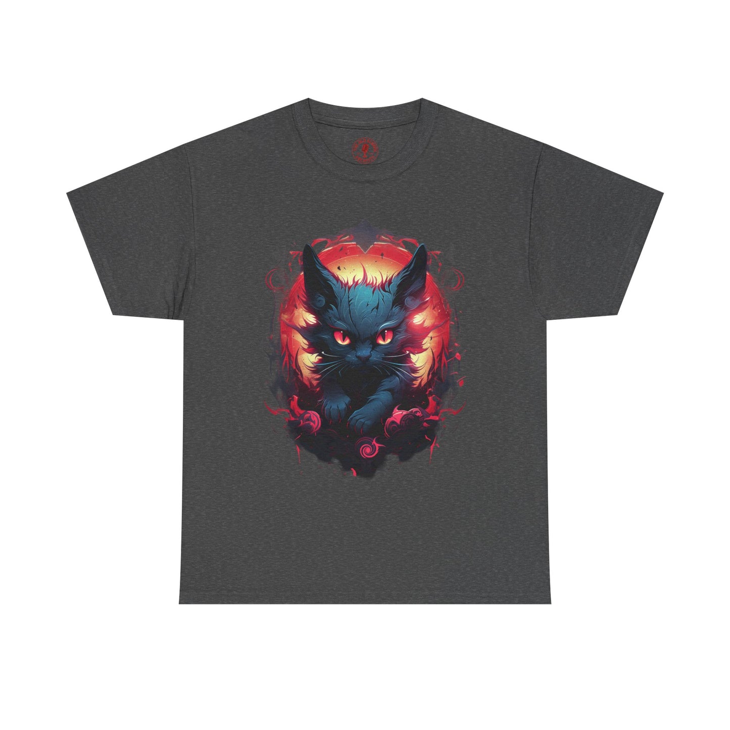 Evil Bad Kitty Cat Variant Unisex Heavy Cotton Tee | Vintage T-Shirt, Graphic Tee, Casual Wear