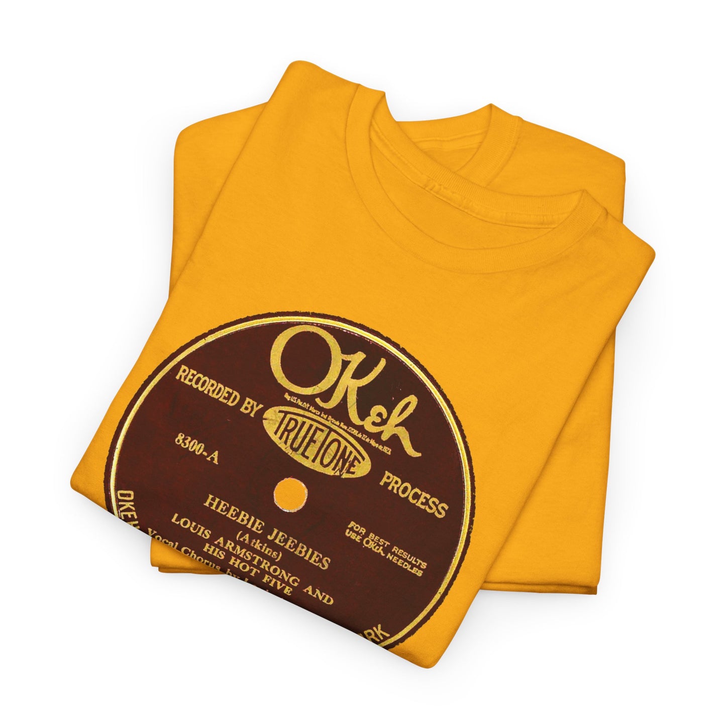 78rpm Tee #105: Louis Armstrong & His Hot Five - Heebie Jeebies