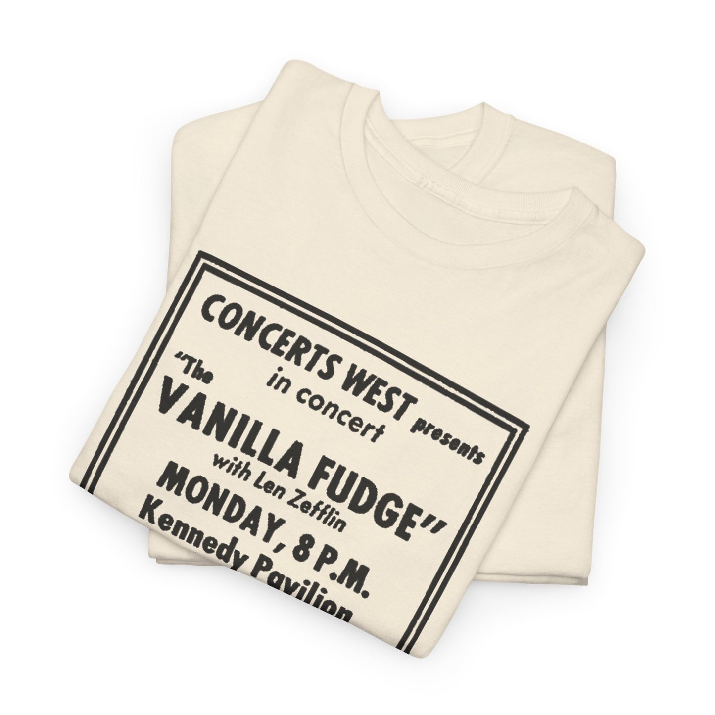 Concert Poster Tee #097: Vanilla Fudge Led Zeppelin