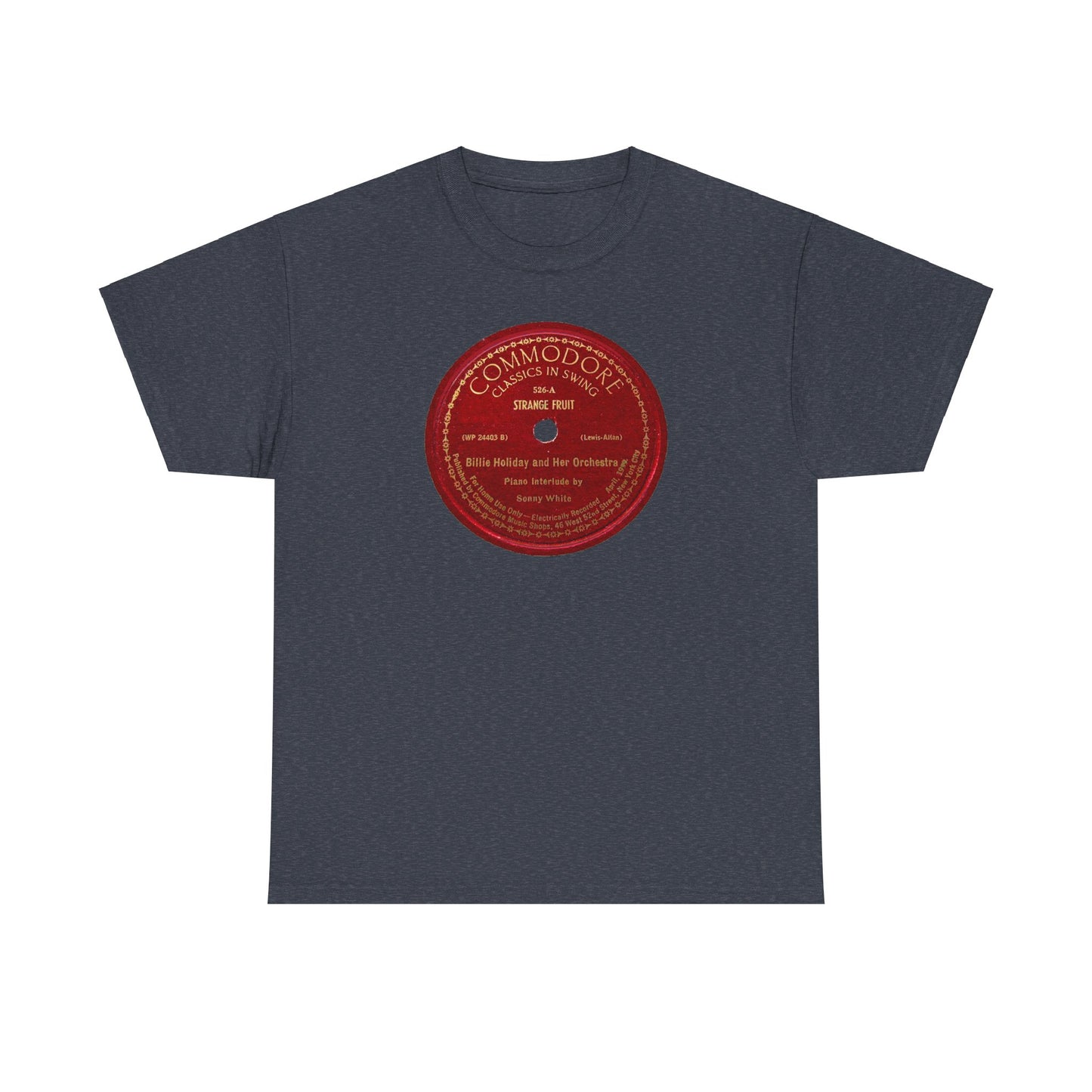 78rpm Tee #103: Billie Holiday - Strange Fruit