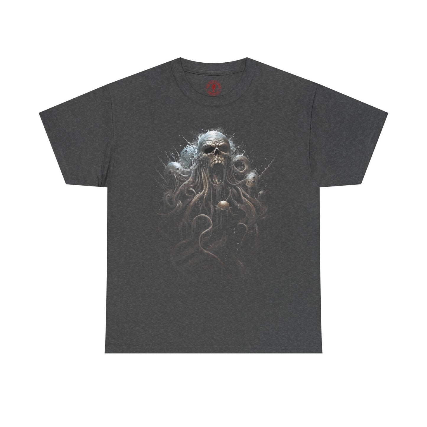 Wicked Skull Octopus Unisex Heavy Cotton Tee | Vintage T-Shirt, Graphic Tee, Casual Wear