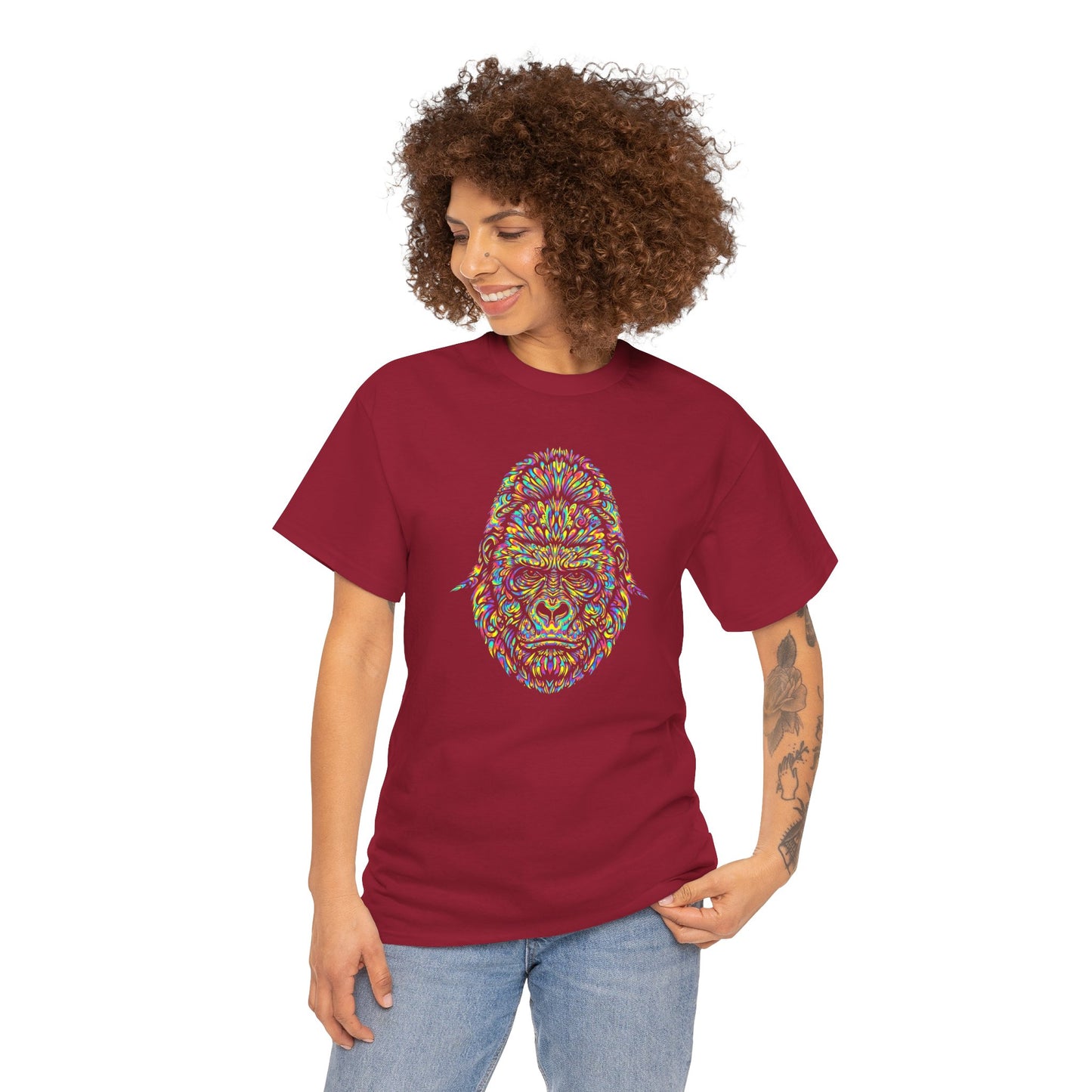 Cosmic Gorilla Unisex Heavy Cotton Tee Statement Shirt