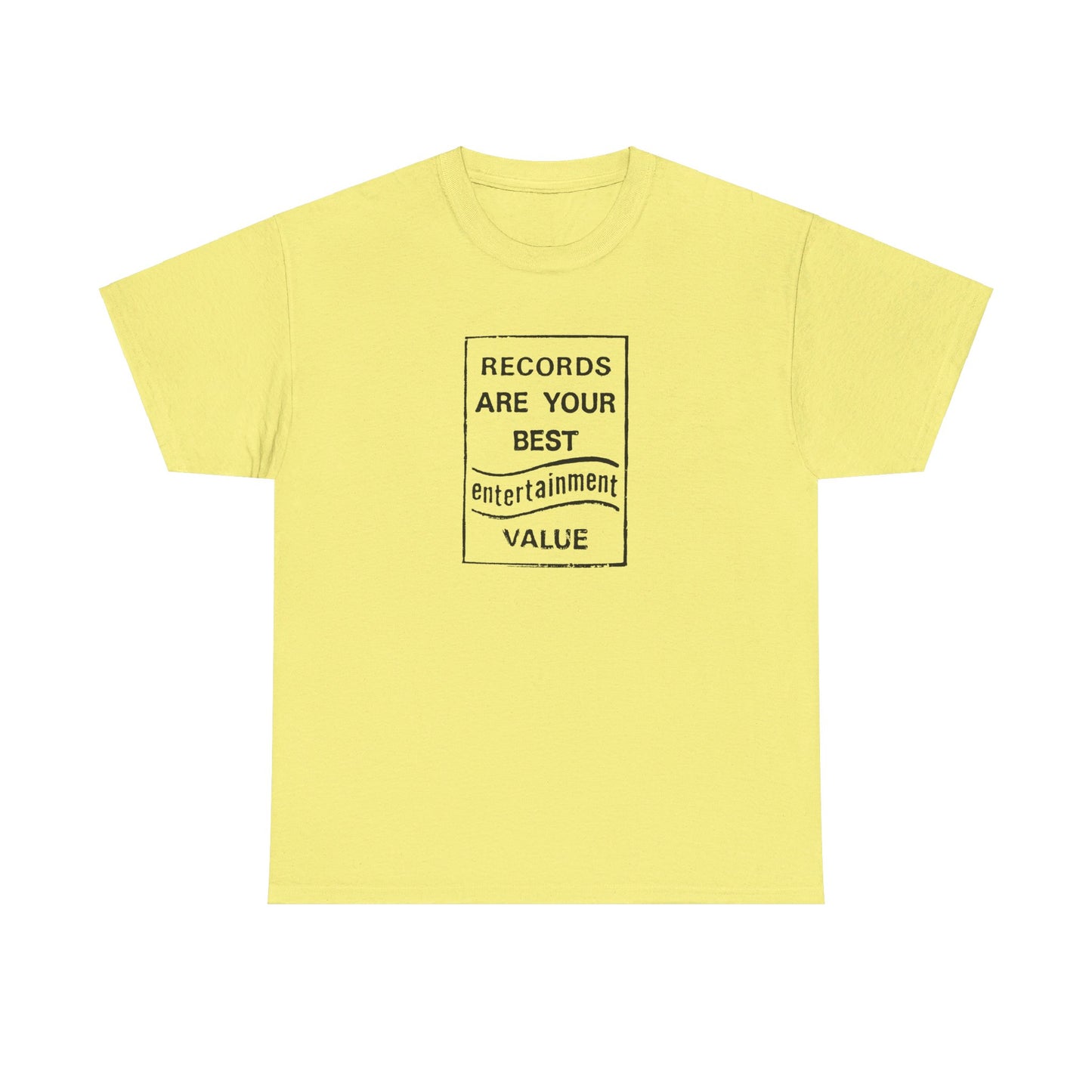 Retro Tee #205: Records Are Your Best Entertainment Value